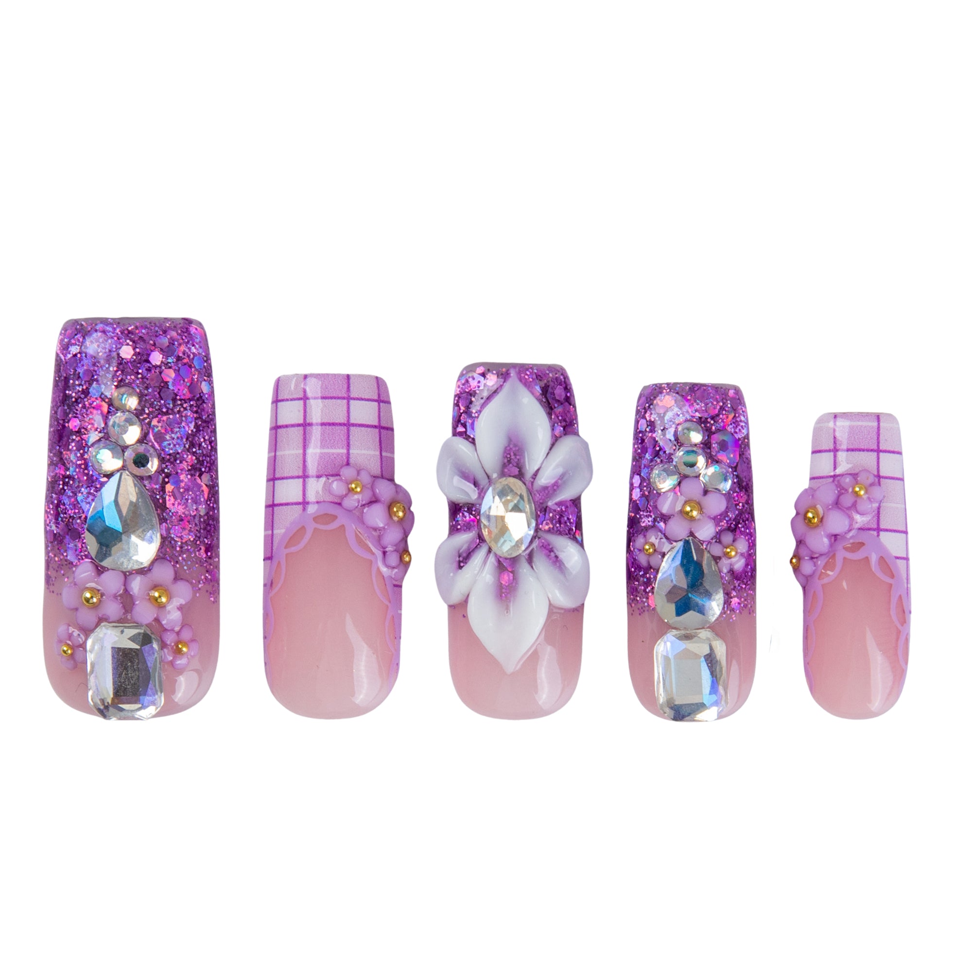 Lilac Dream Handmade Nails H905
