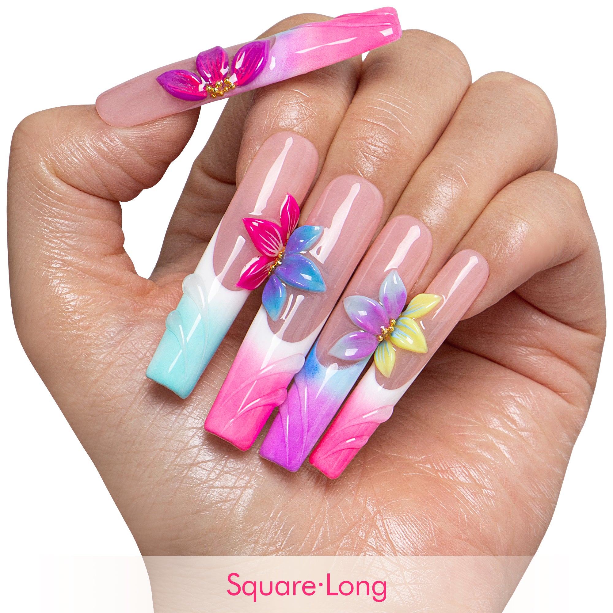 Island Fantasy Handmade Nails H907