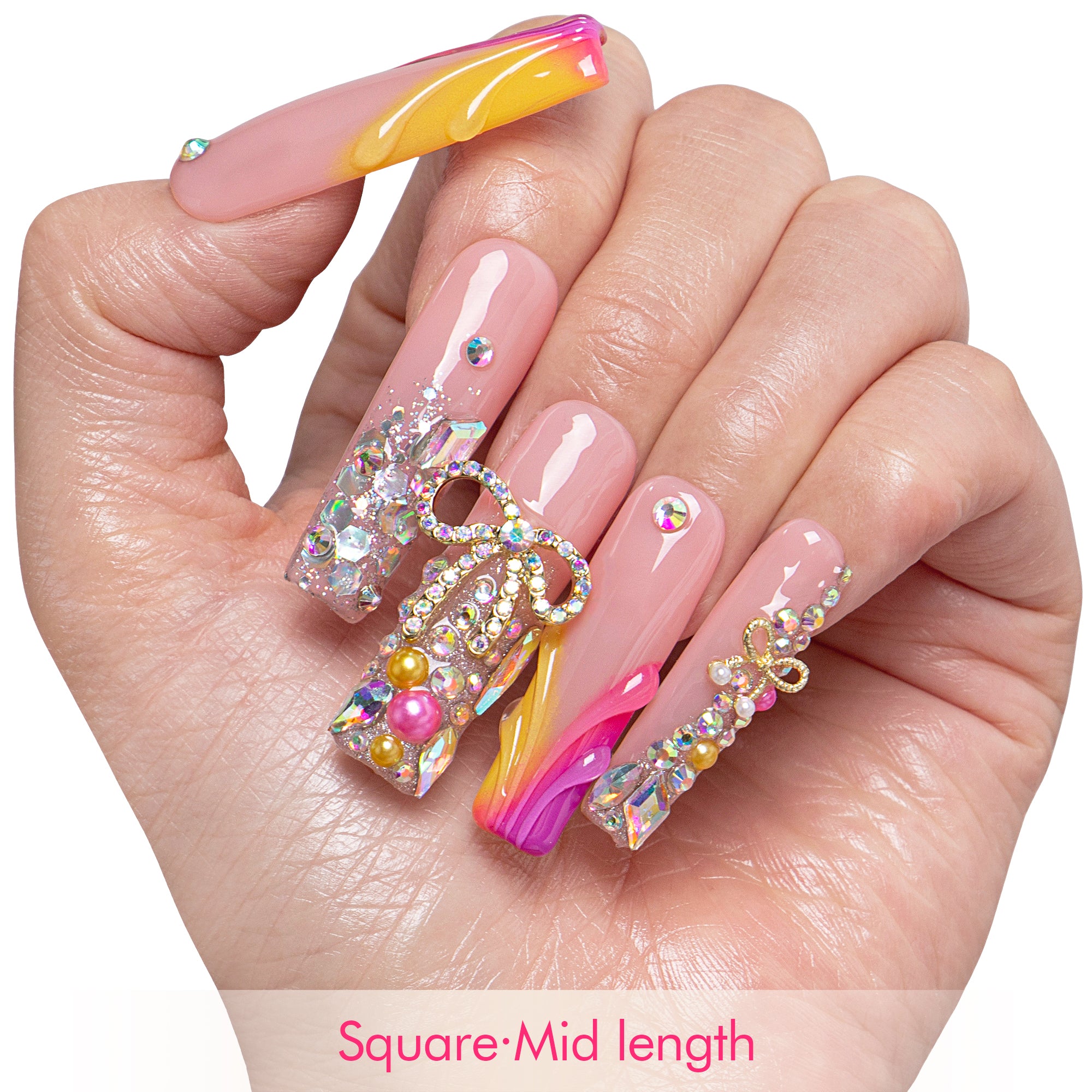 Hot Girl Handmade Nails H908