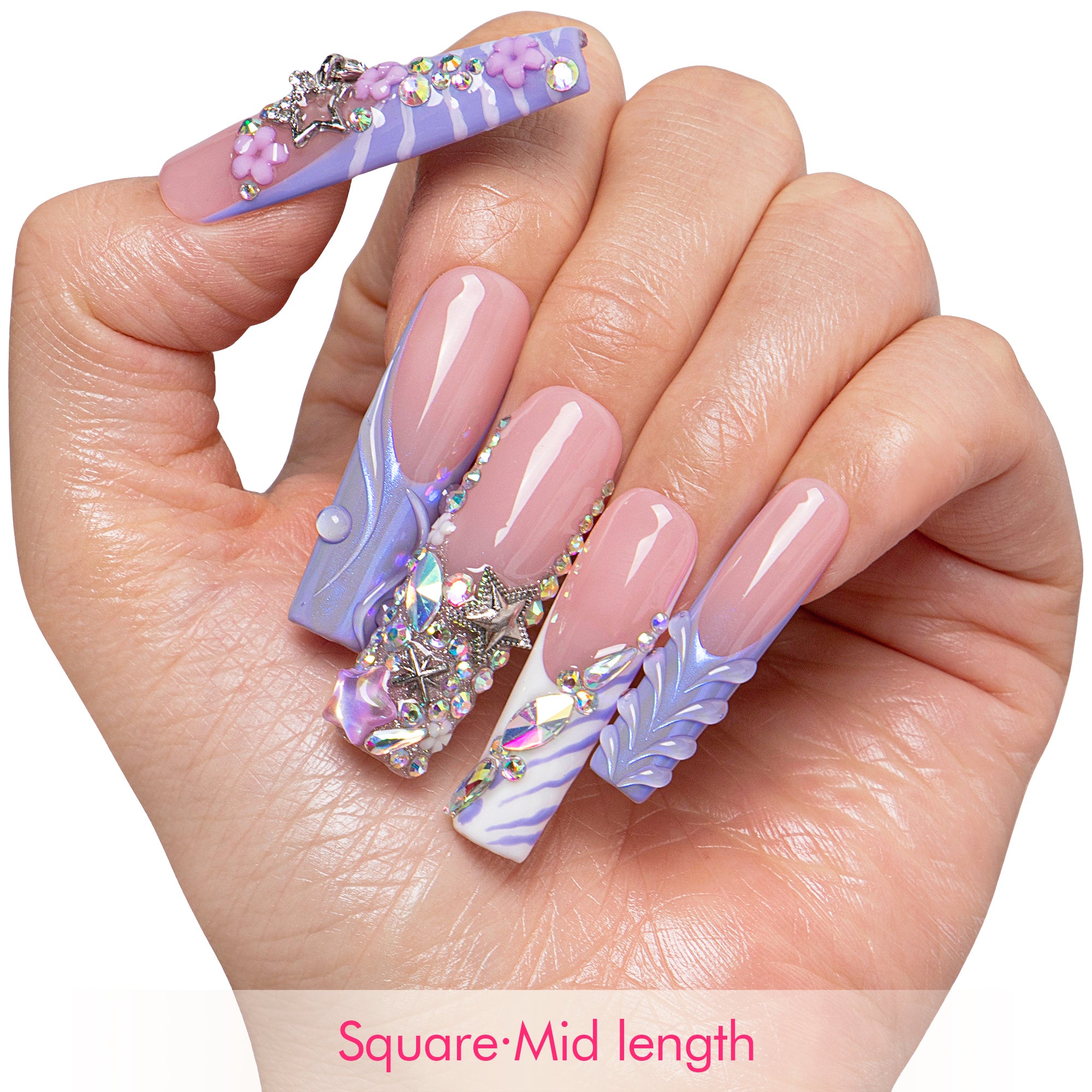 Starlight Tide Handmade Nails H910