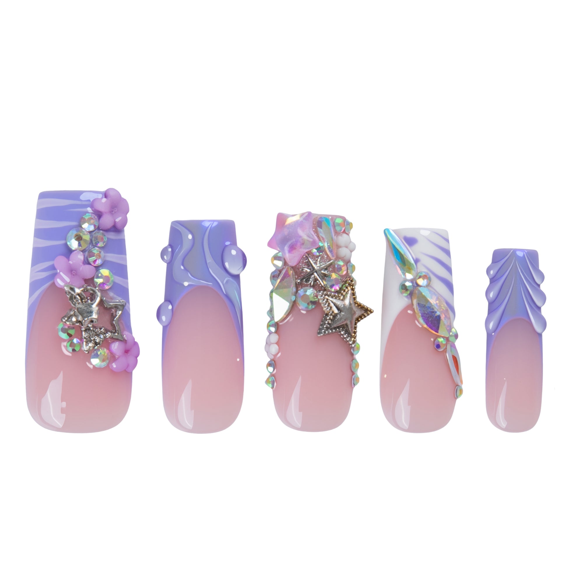 Starlight Tide Handmade Nails H910