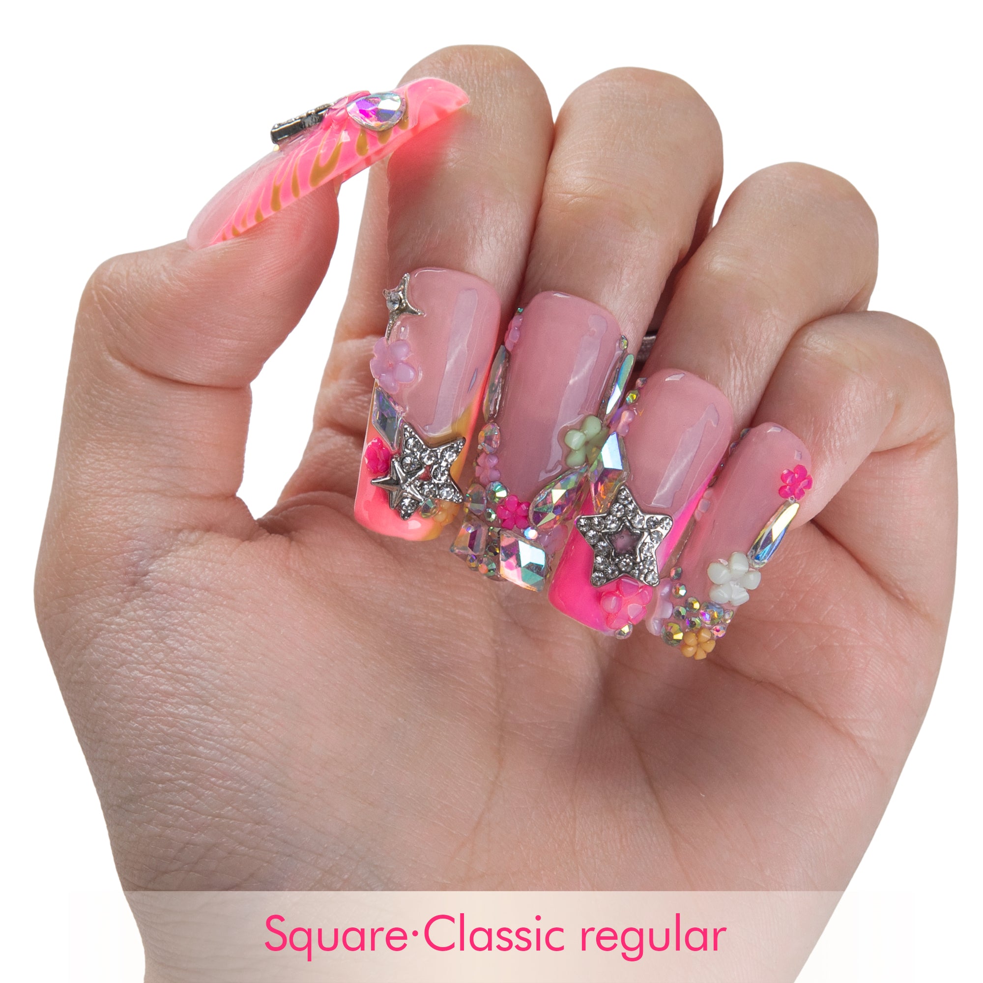 Peach Star Handmade Nails H916