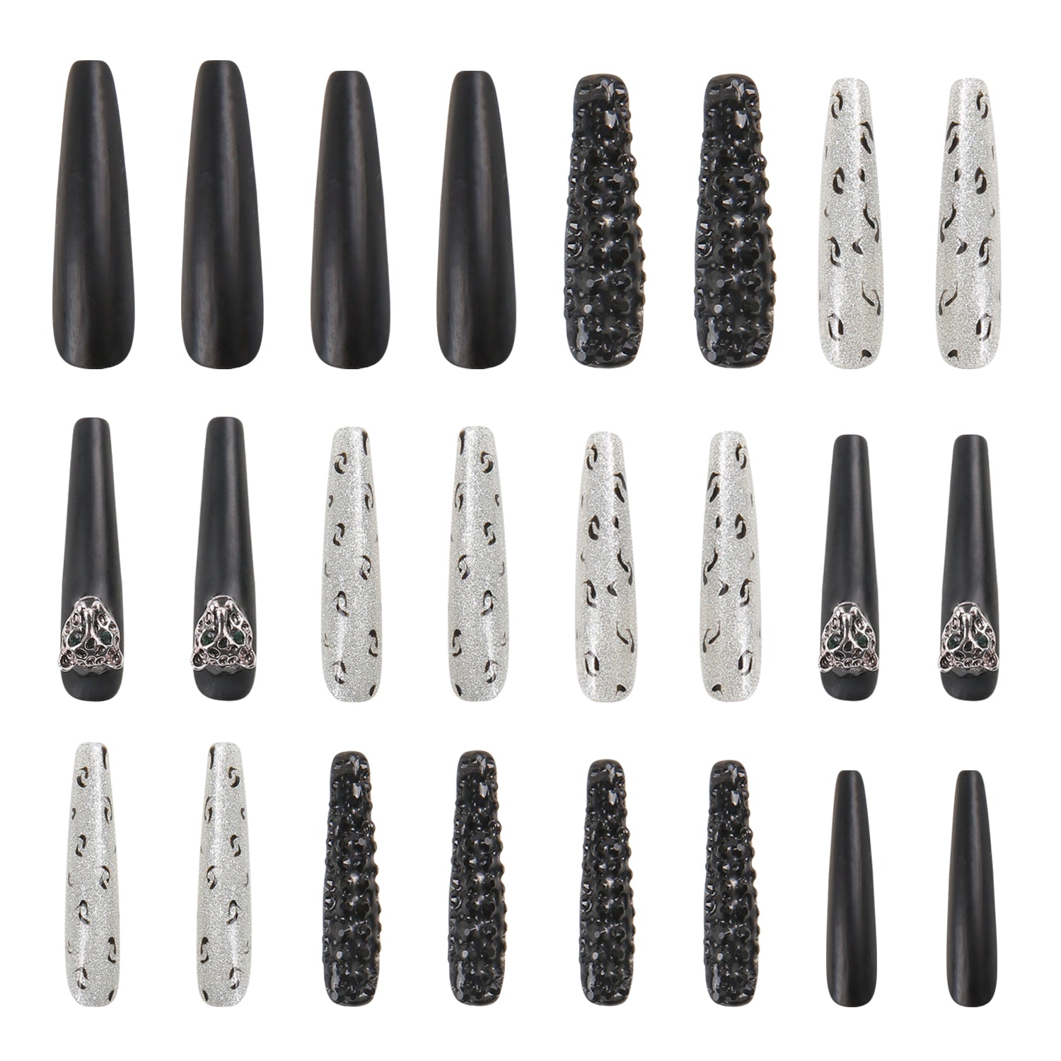 American Cheetah Handmade Nails 24pcs H91