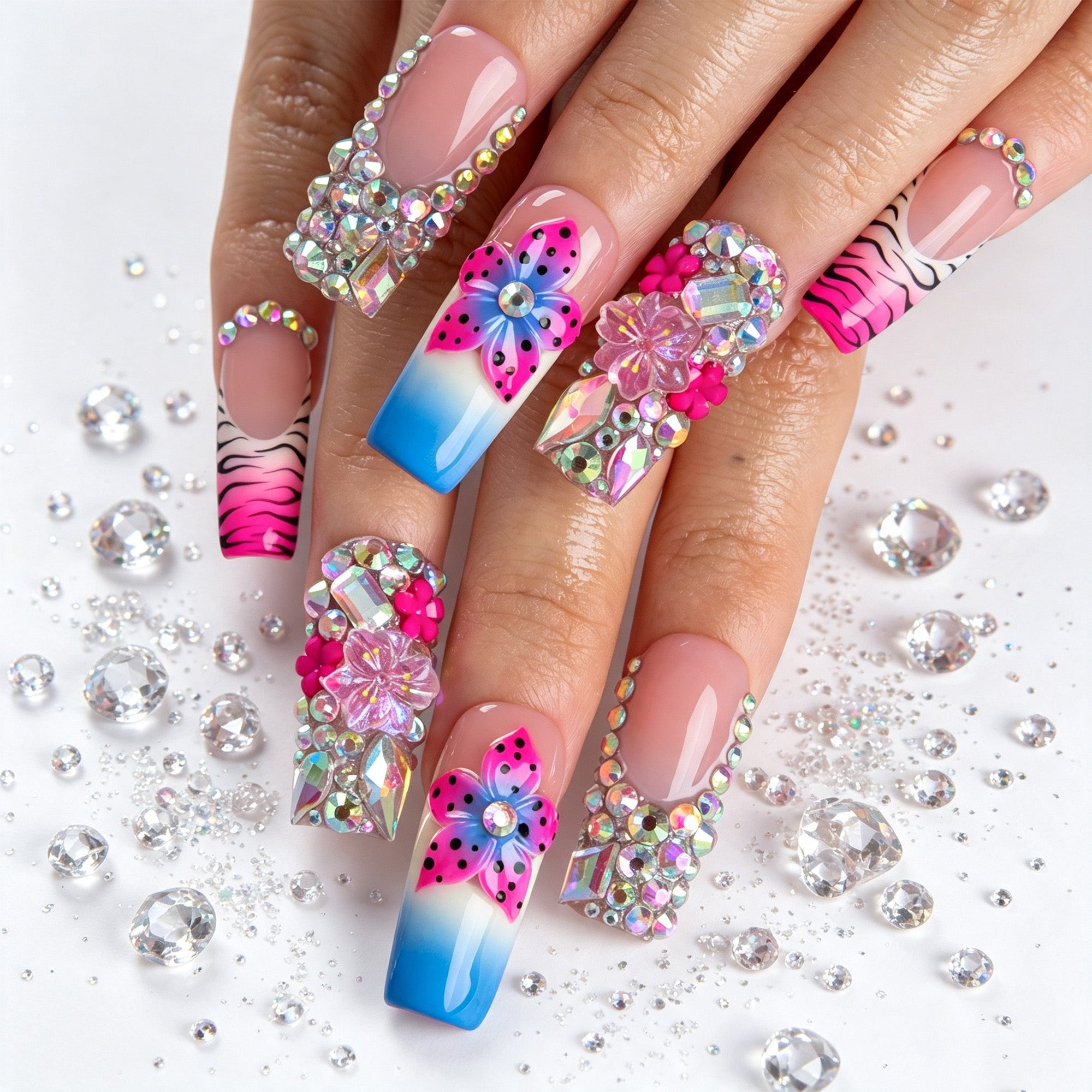 Paradise Pop Handmade Nails H921