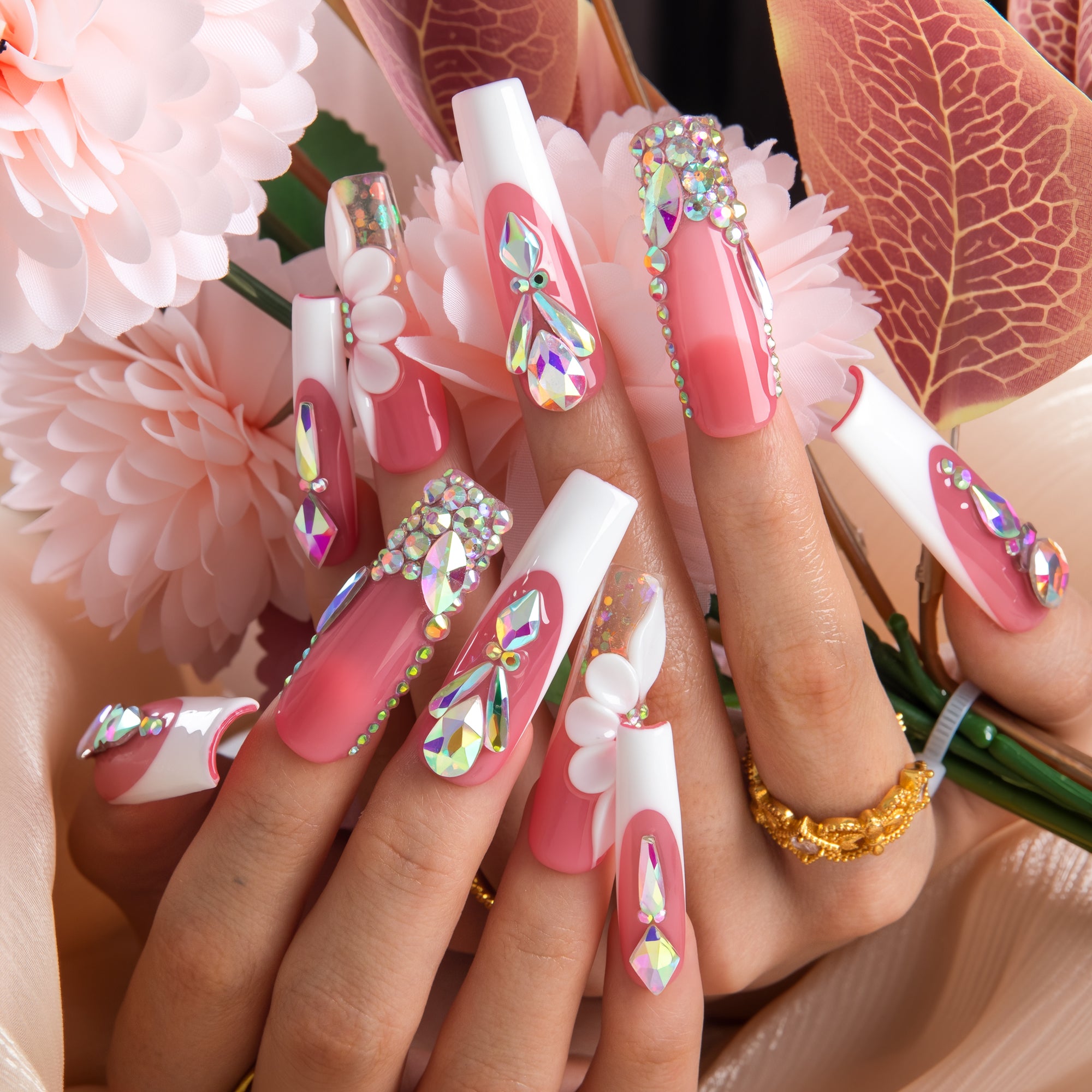 Blushing Majesty Handmade Nails H922