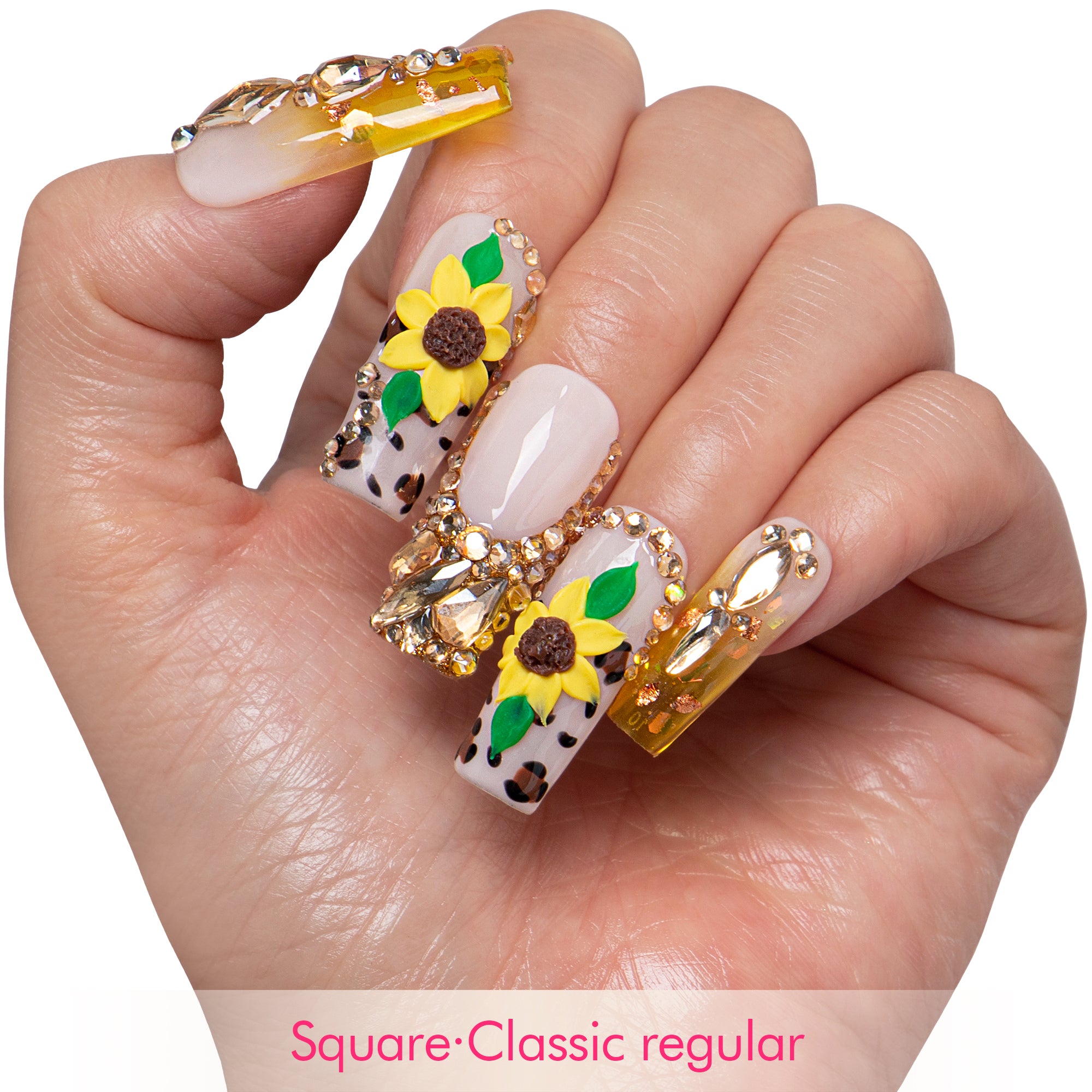 Sunlit Meadow Handmade Nails H924