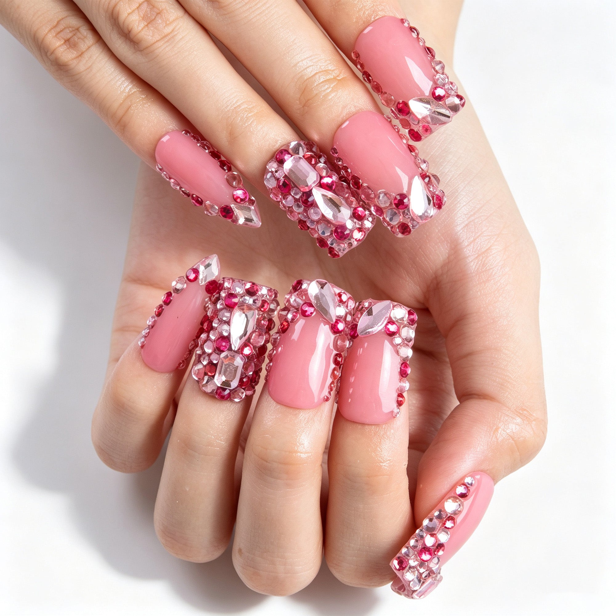 Blush Radiance Handmade Nails H942