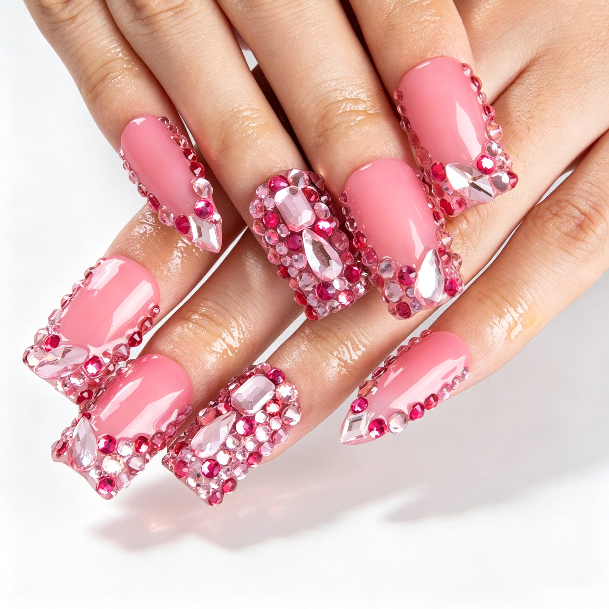 Blush Radiance Handmade Nails H942