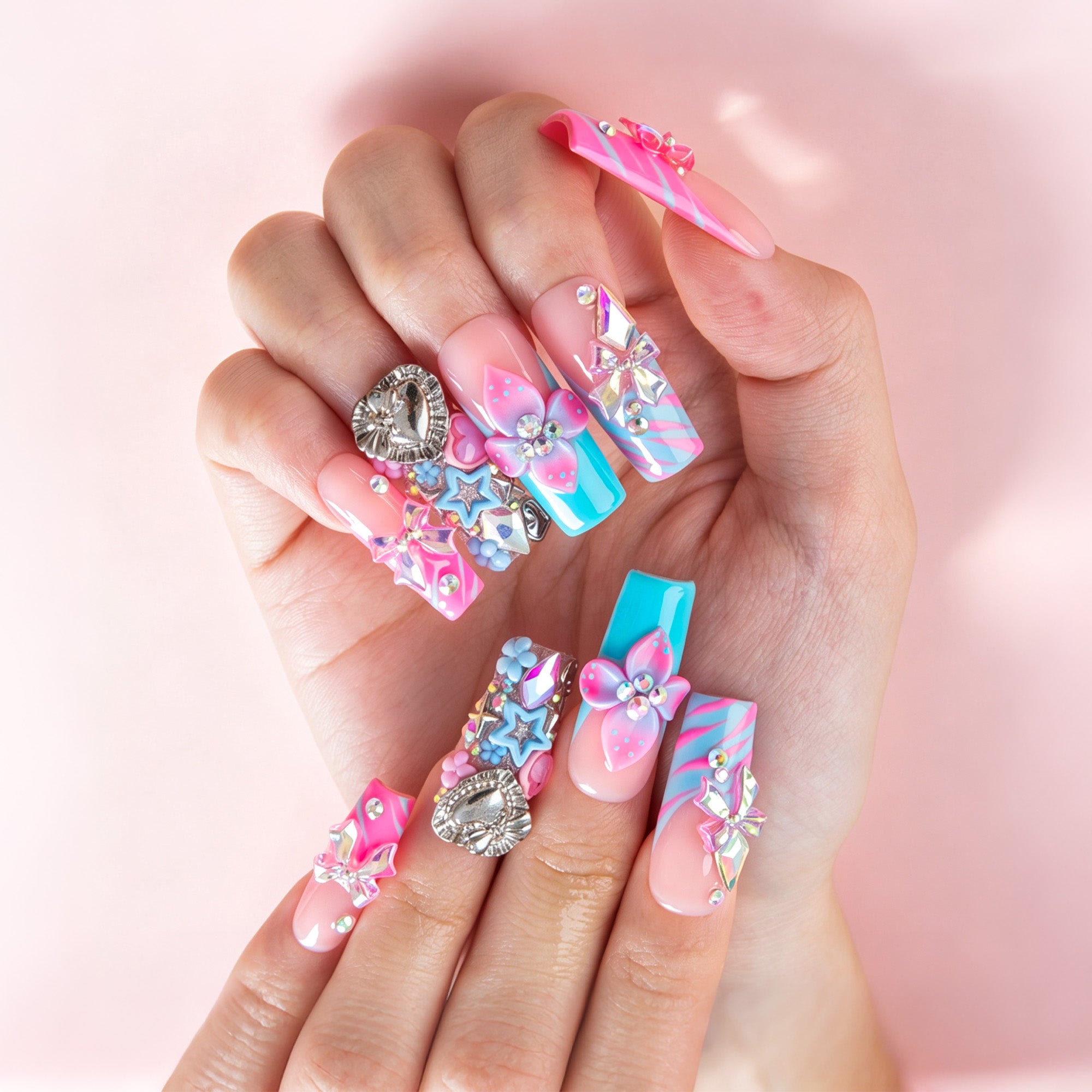 Sweet Cosmos Handmade Nails H944