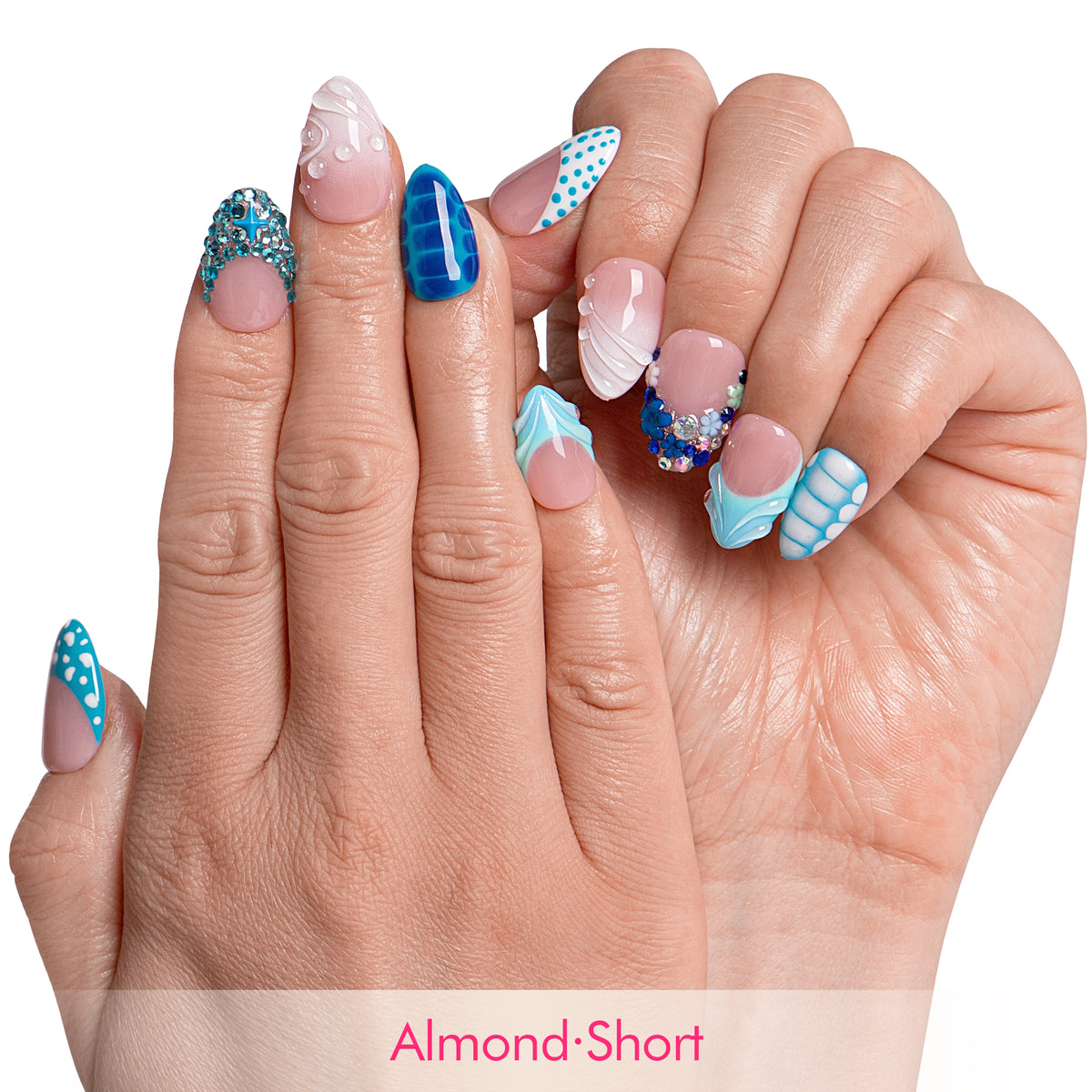 Lagoon Glow Handmade Nails H945
