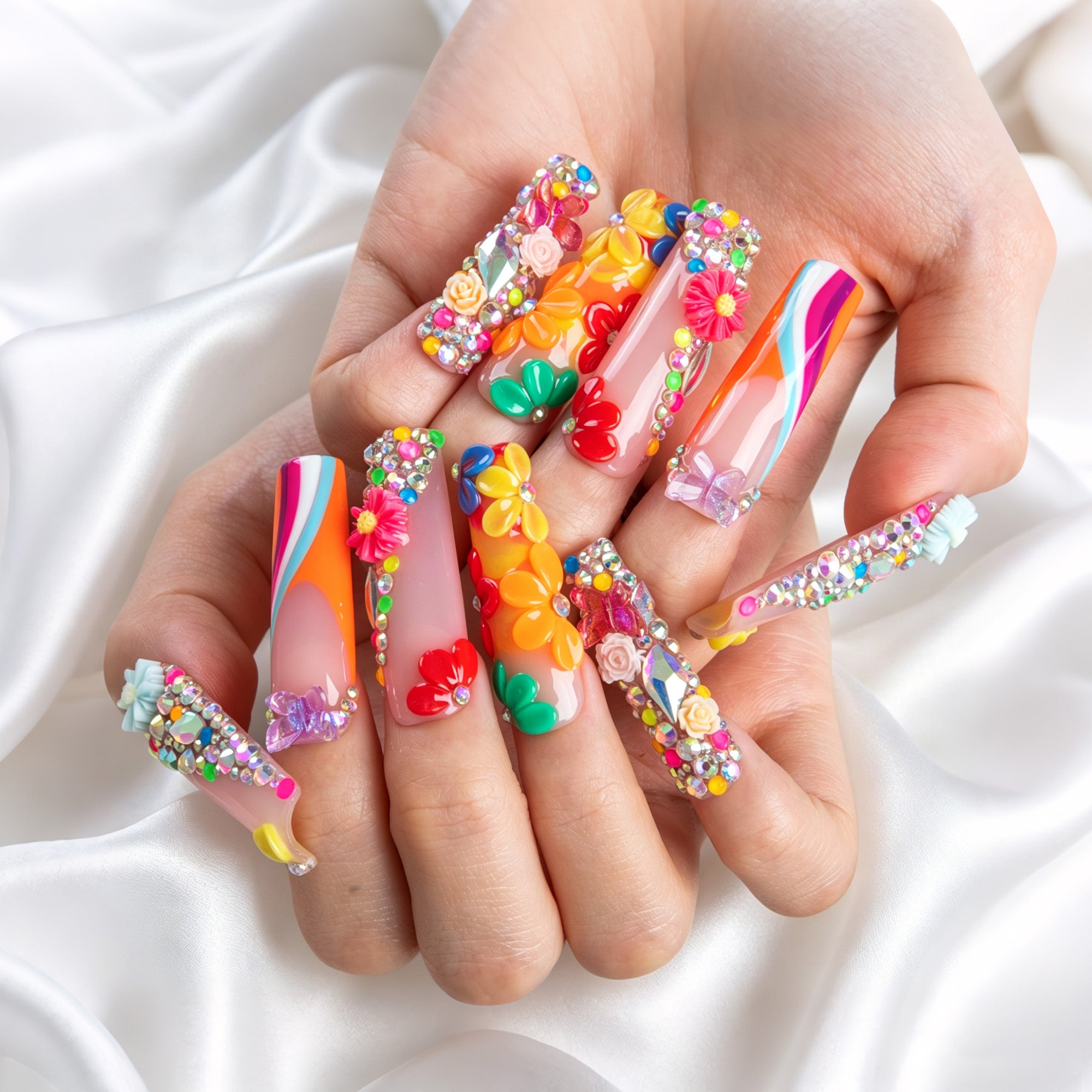 Candy Carnival Handmade Nails H946
