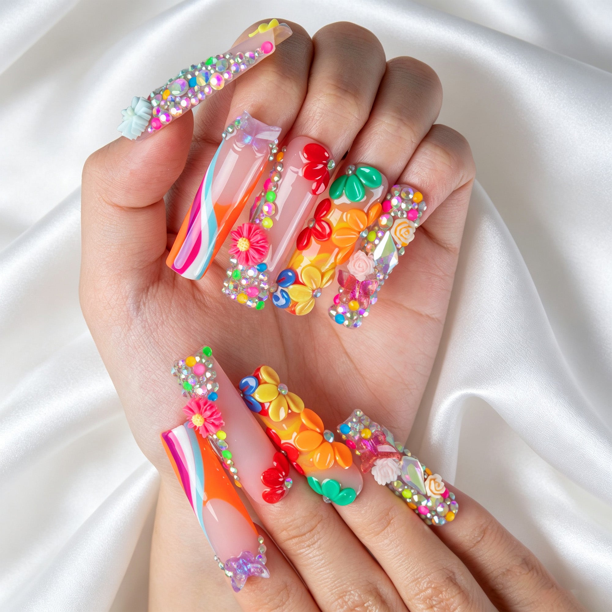 Candy Carnival Handmade Nails H946
