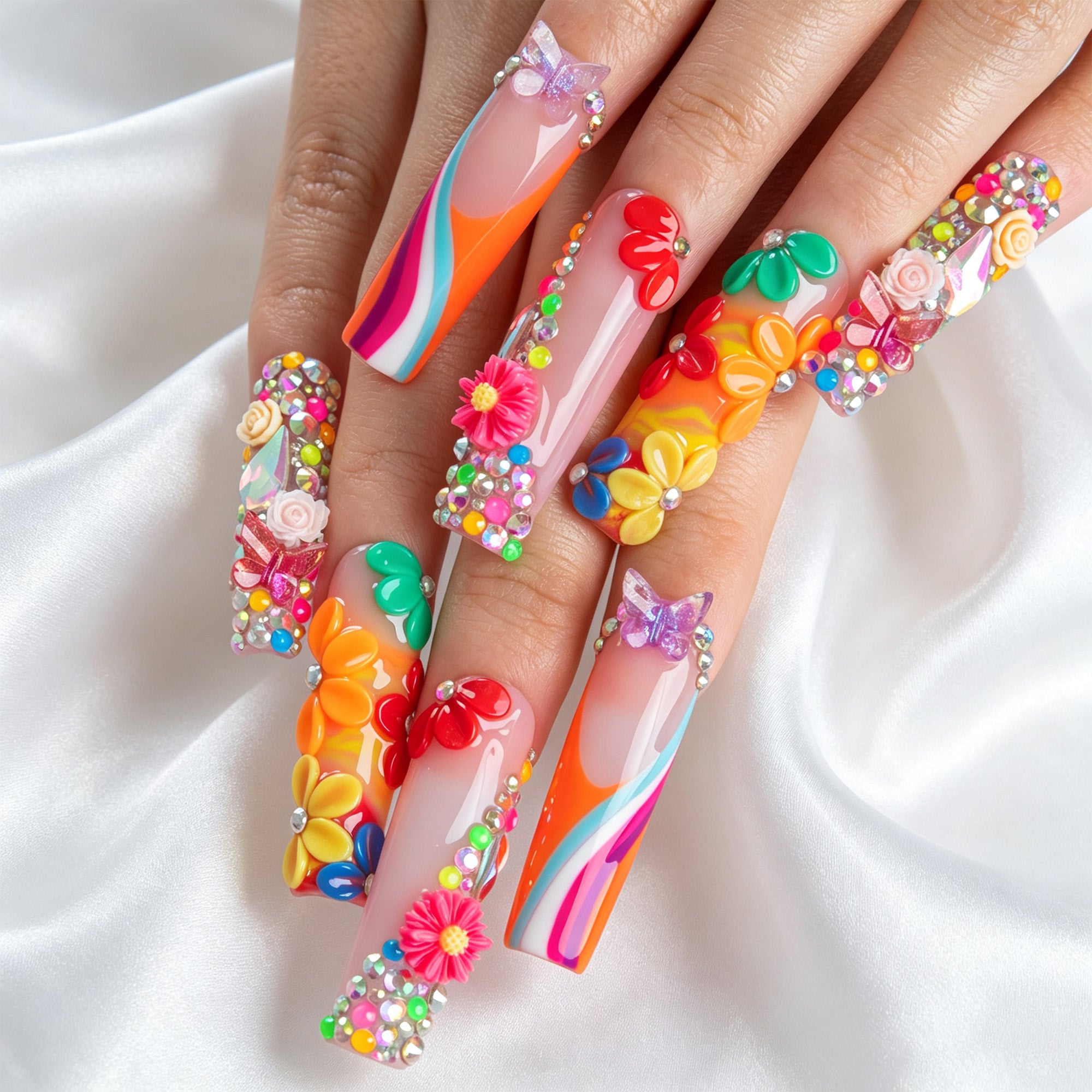 Candy Carnival Handmade Nails H946