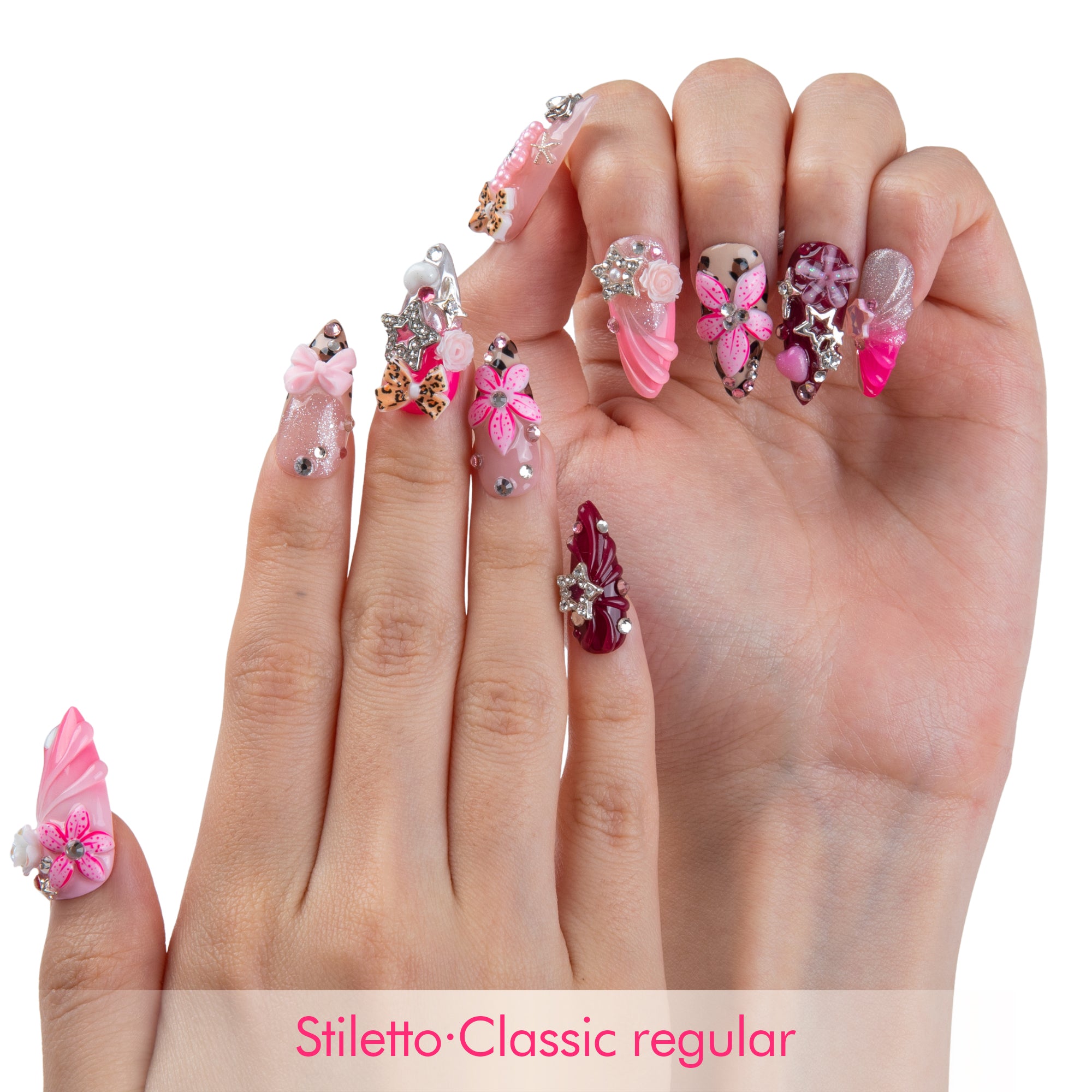 Cherry Charm Handmade Nails H947