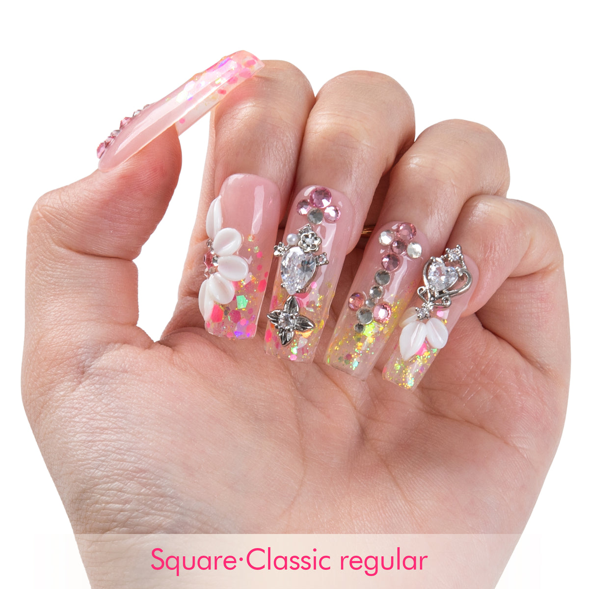 Crystal Romance Handmade Nails H950