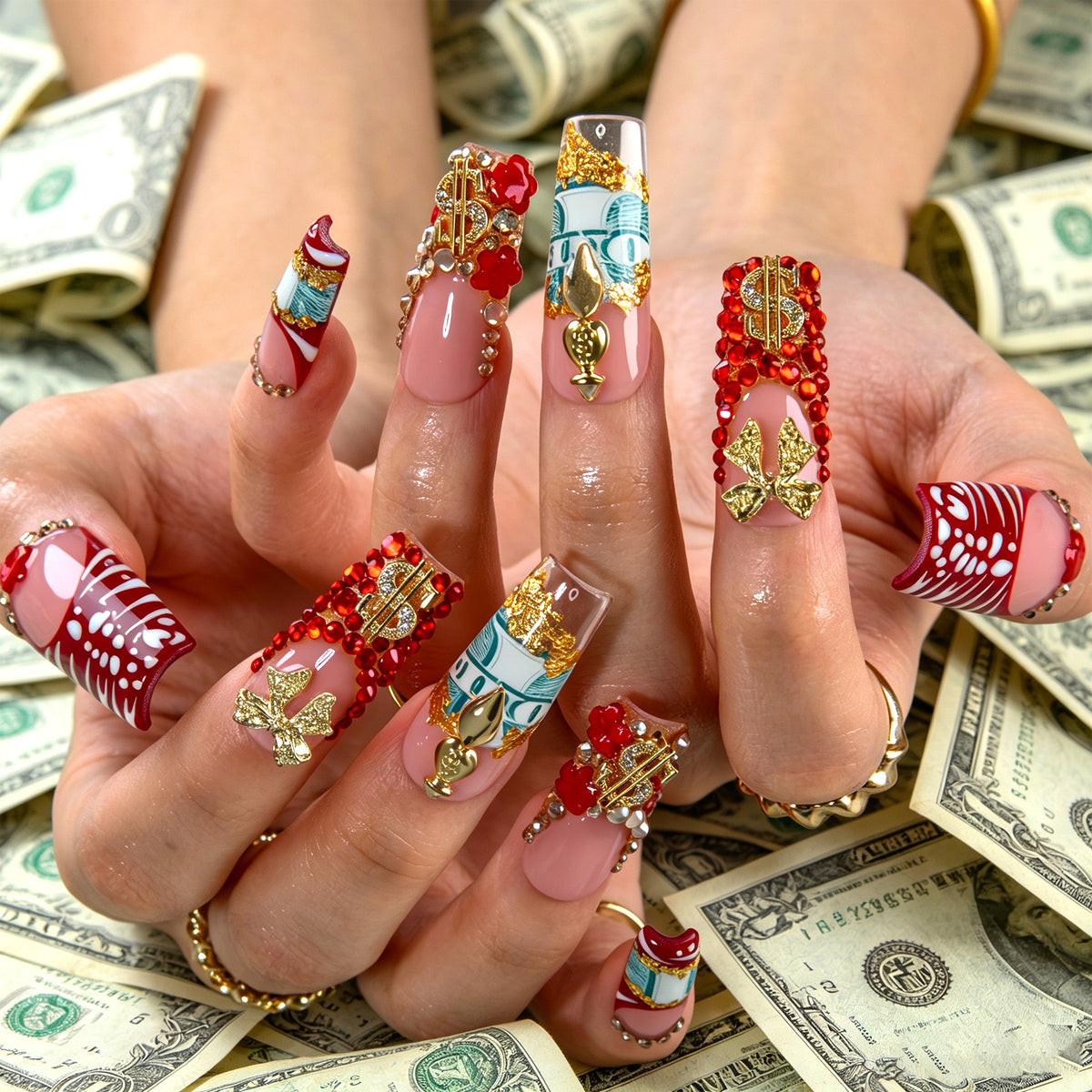 Lucky Treasure Handmade Nails H951
