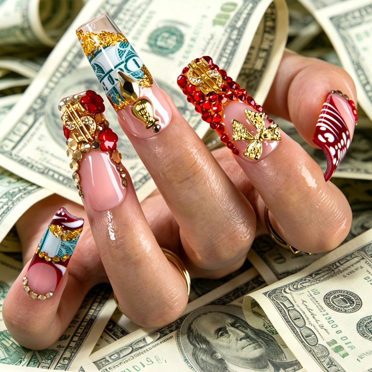 Lucky Treasure Handmade Nails H951