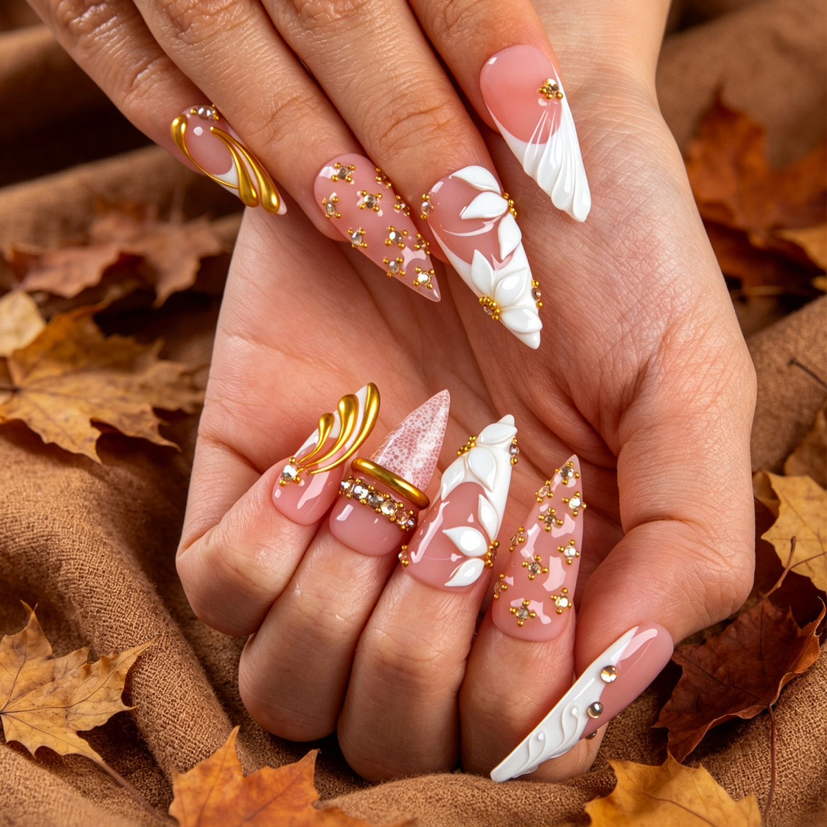 Golden Seraph Handmade Nails H954