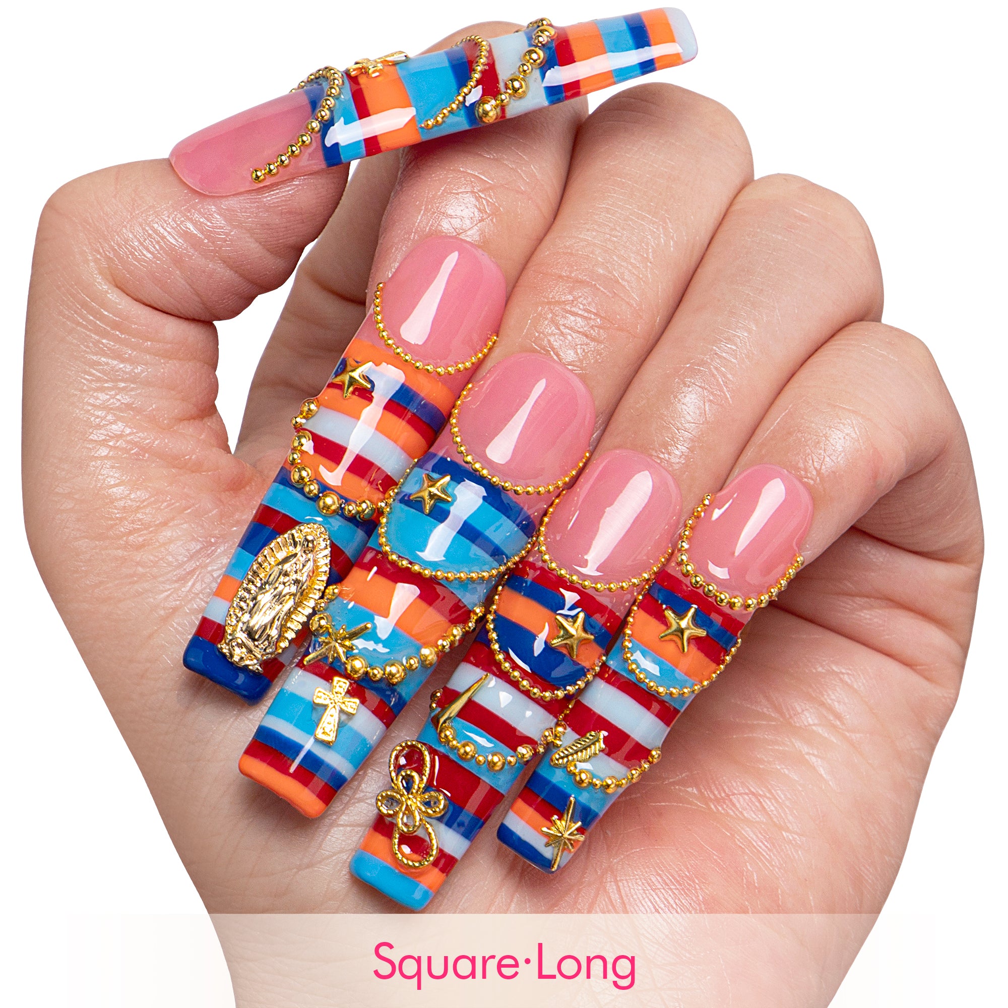 Sicilian Gold Handmade Nails H958