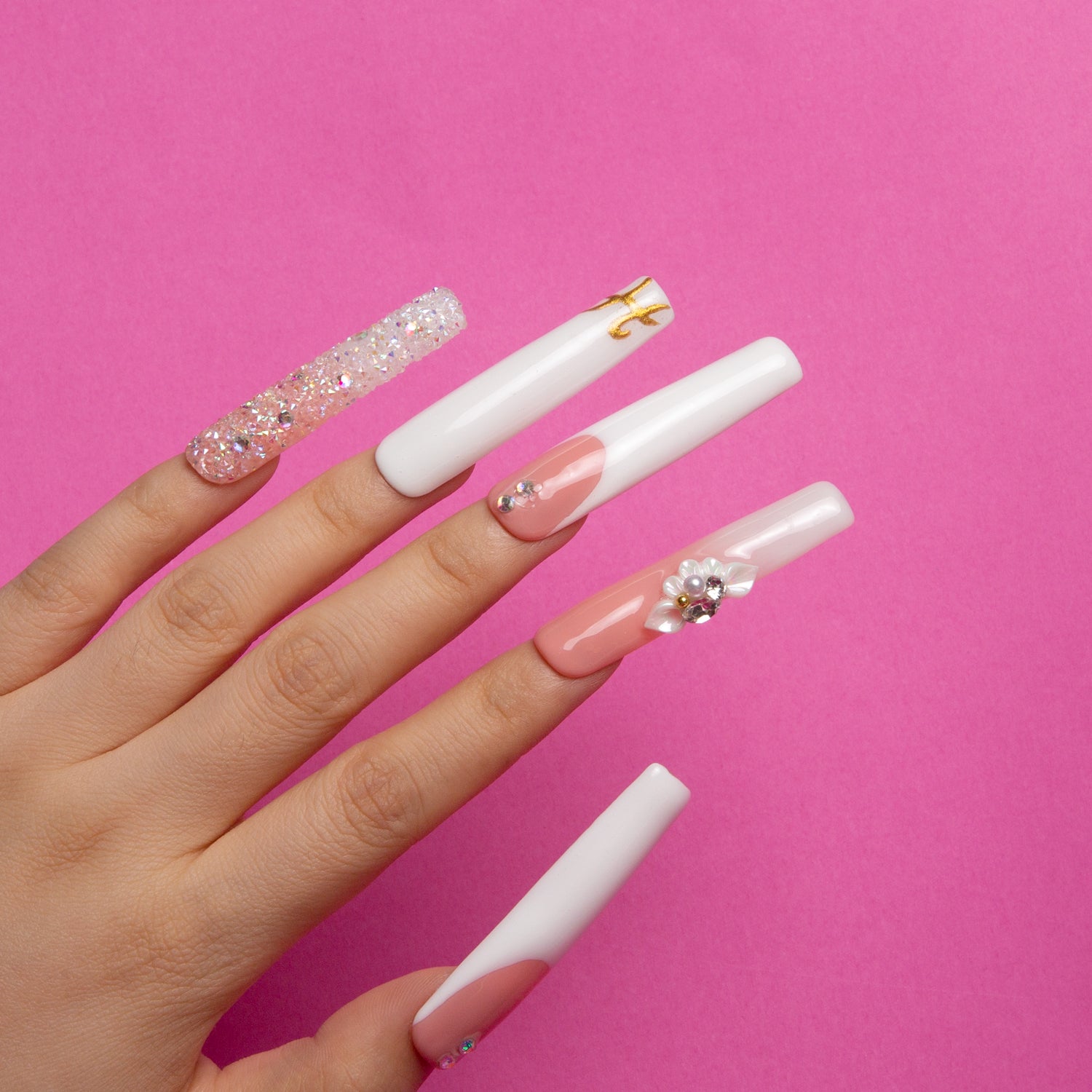 Only You French tip Square nails H97