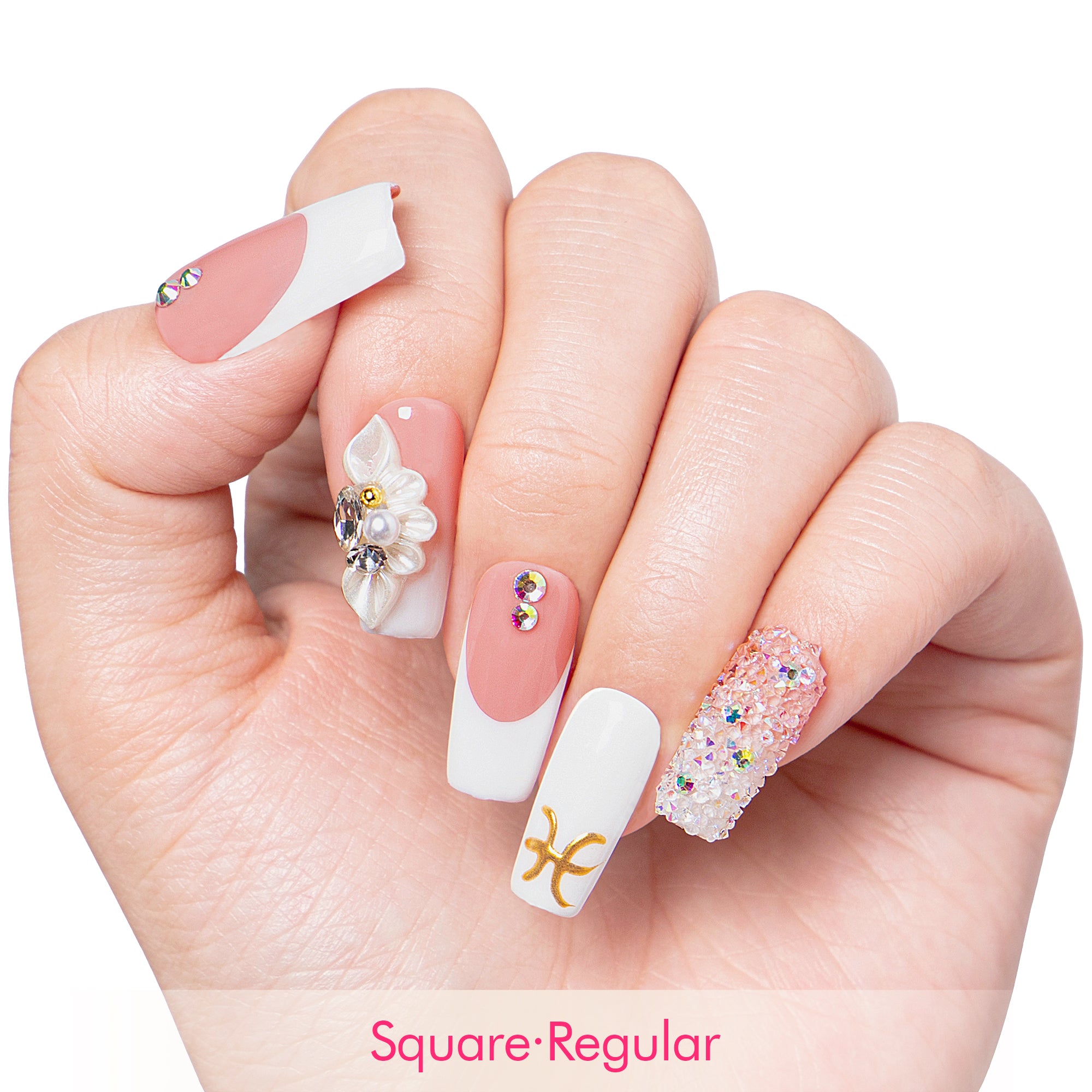 Only You French Tip Handmade Nails H97