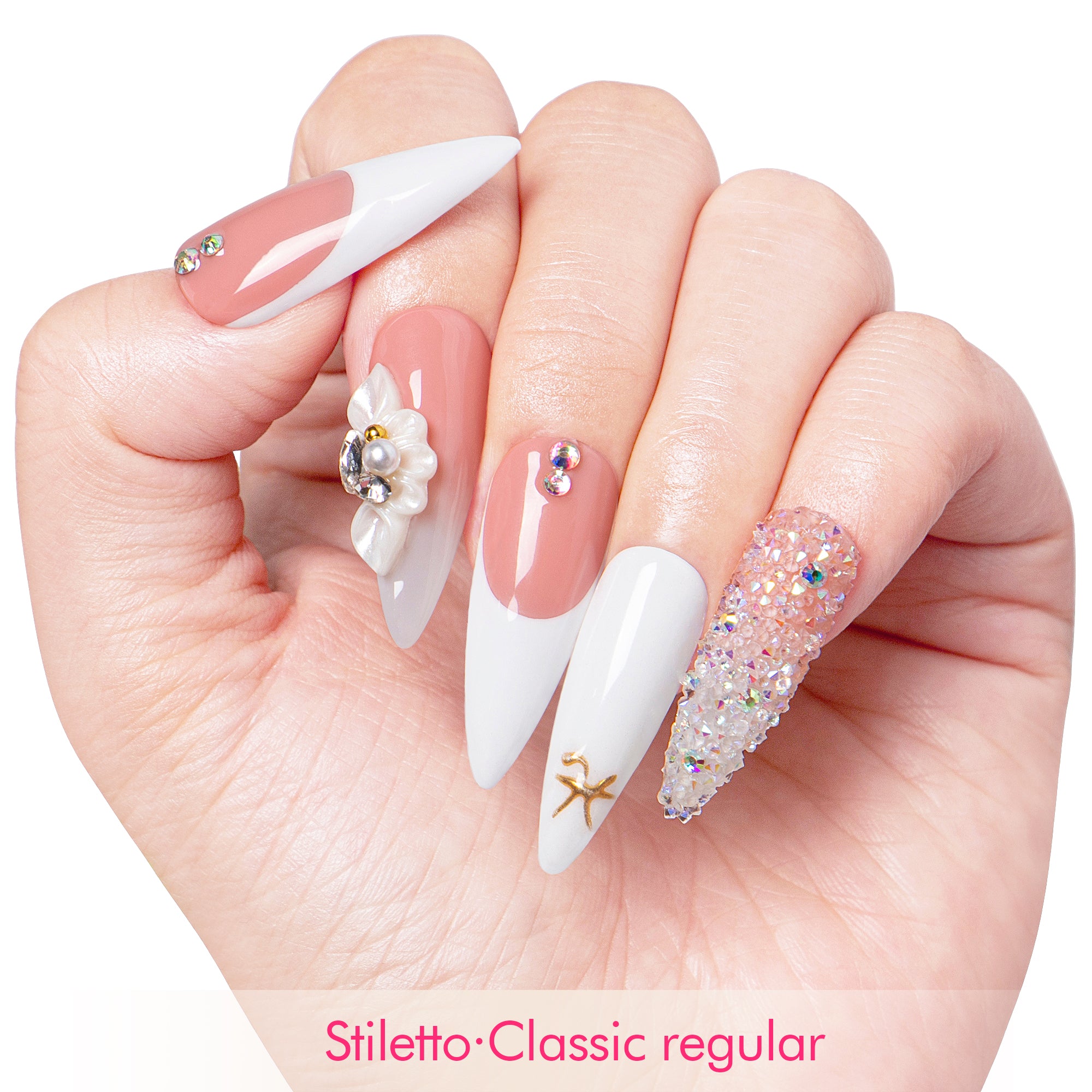 Only You French Tip Handmade Nails H97