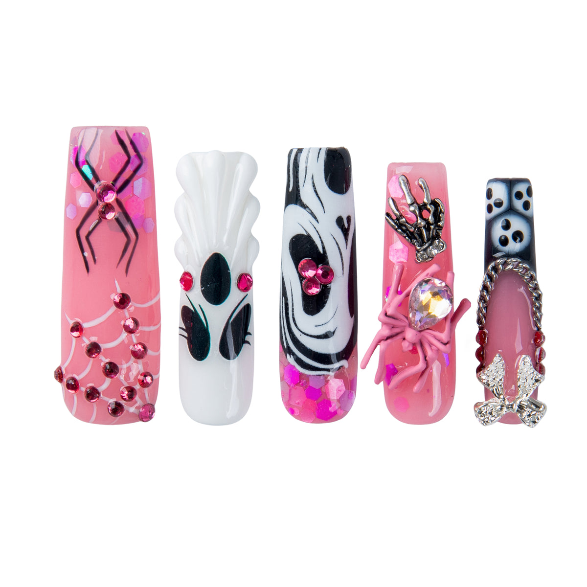 Ghost Glam Handmade Nails H976