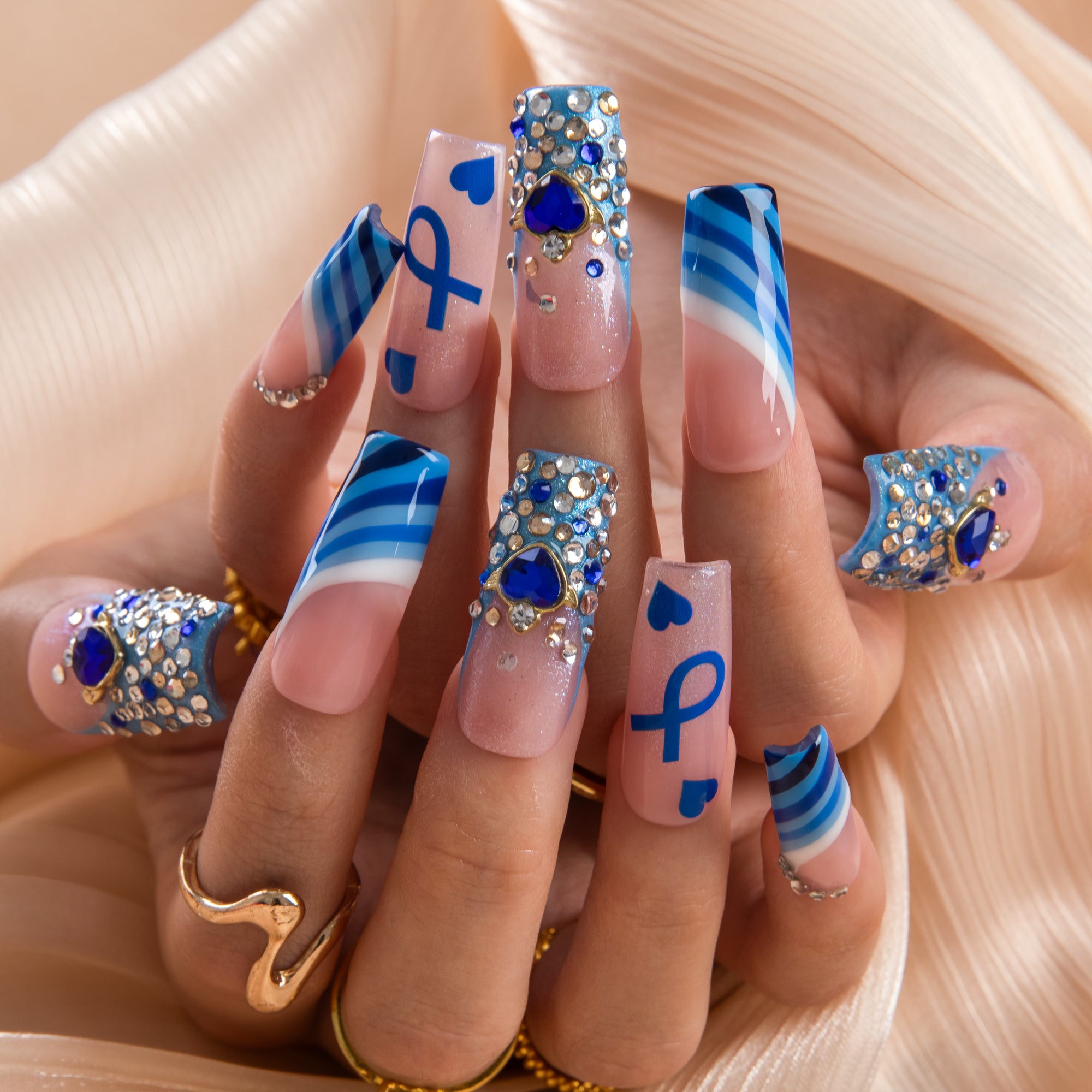 Hope Prevails Handmade Nails H977