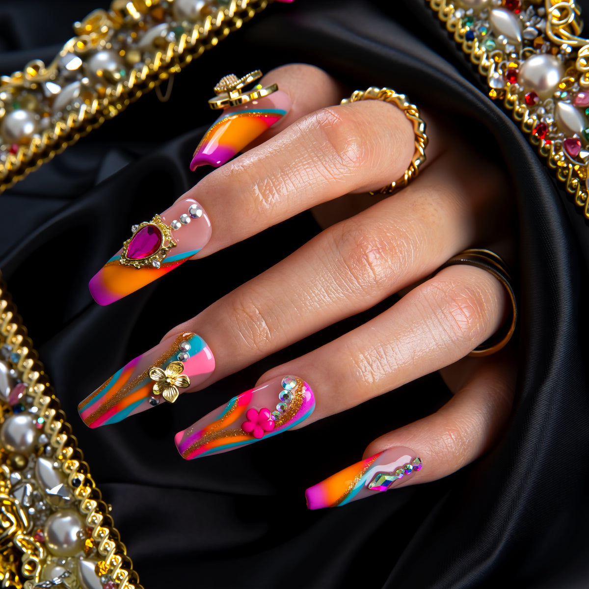 Butterfly Mirage Handmade Nails H983