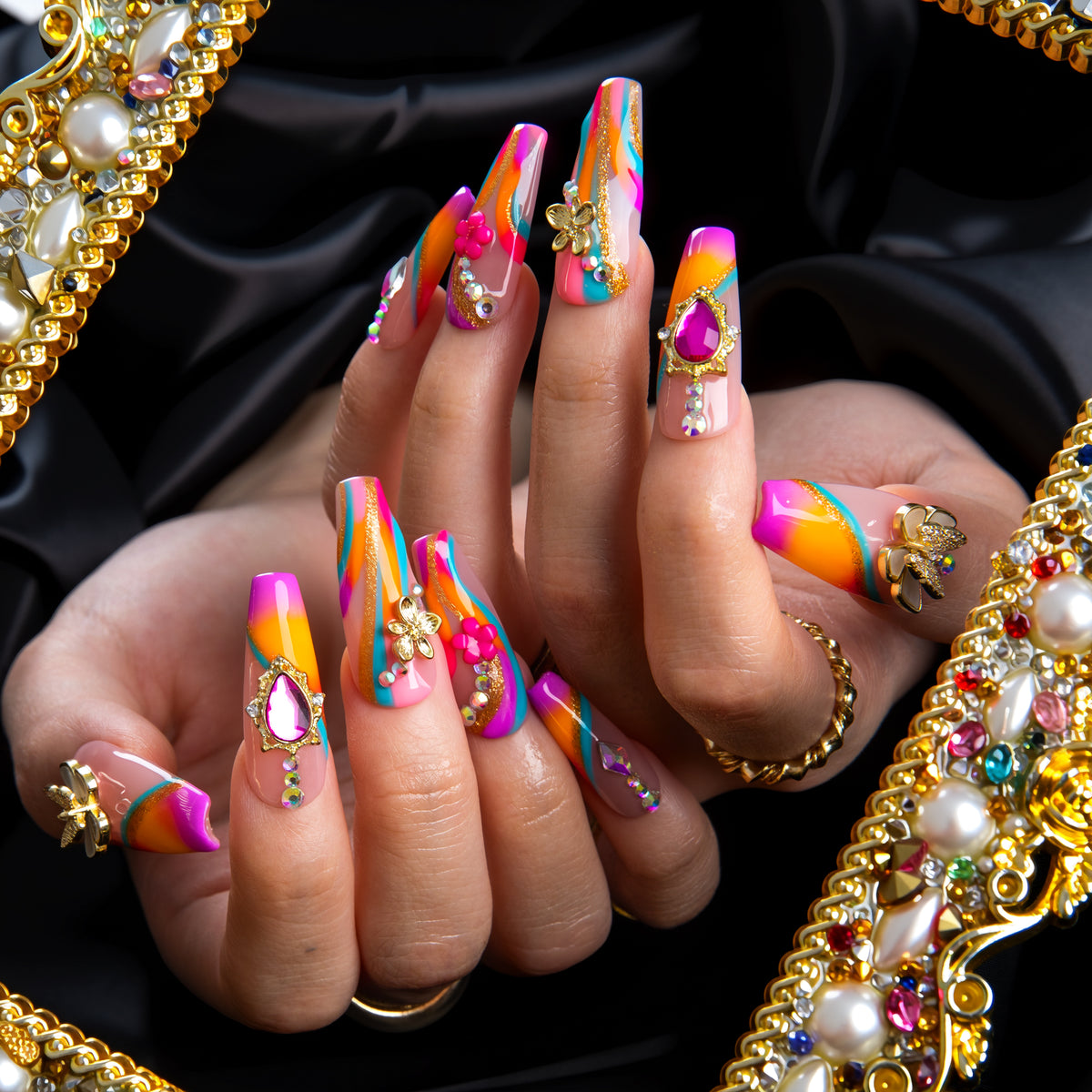 Butterfly Mirage Handmade Nails H983