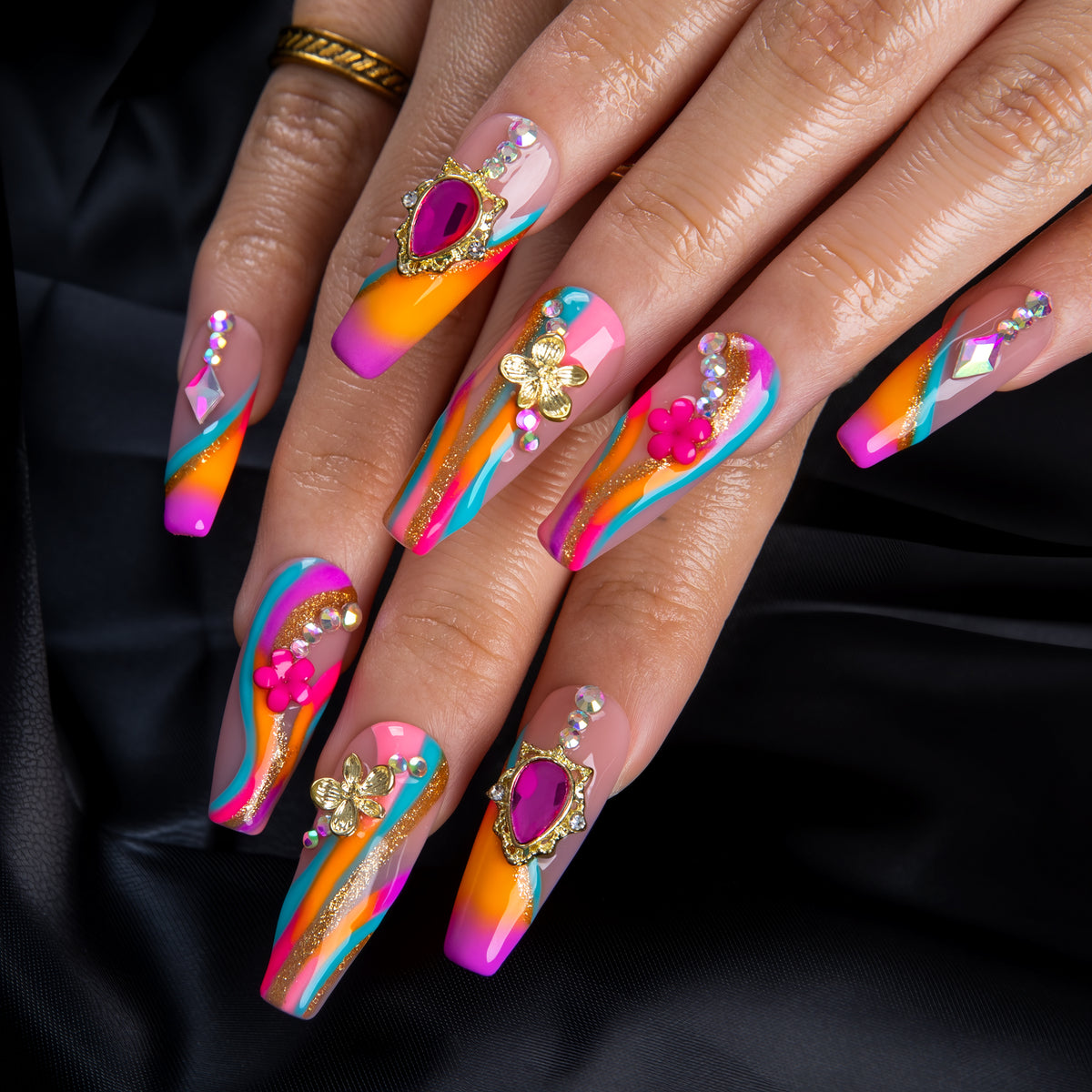 Butterfly Mirage Handmade Nails H983