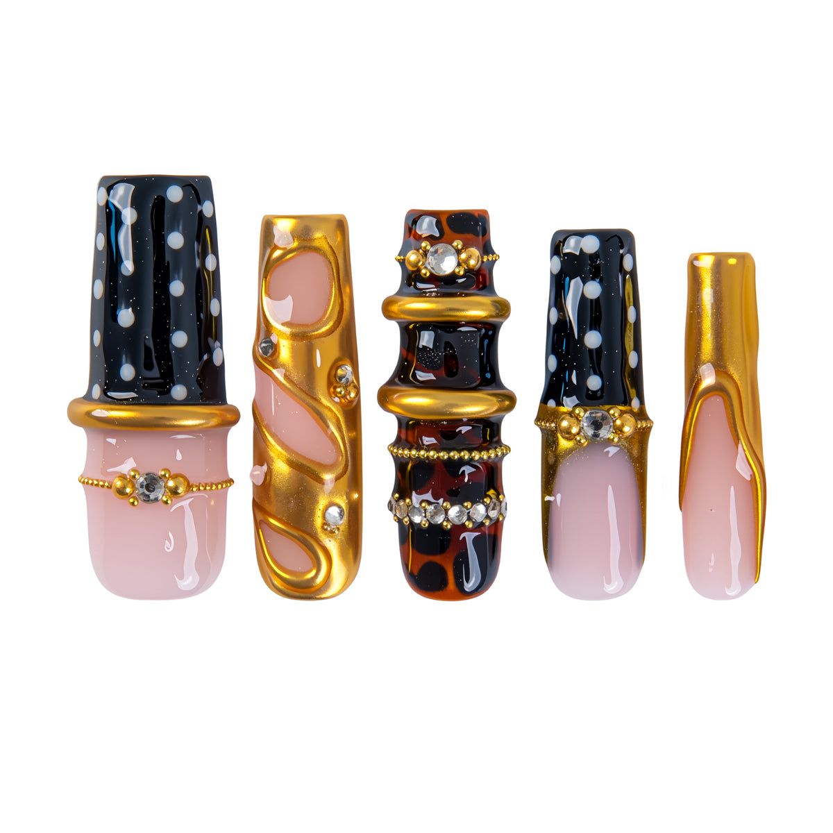 Golden Affair Handmade Nails H986