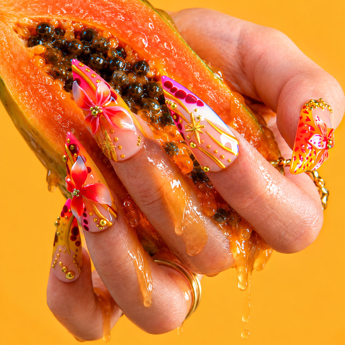 Sunlit Paradise Handmade Nails H988