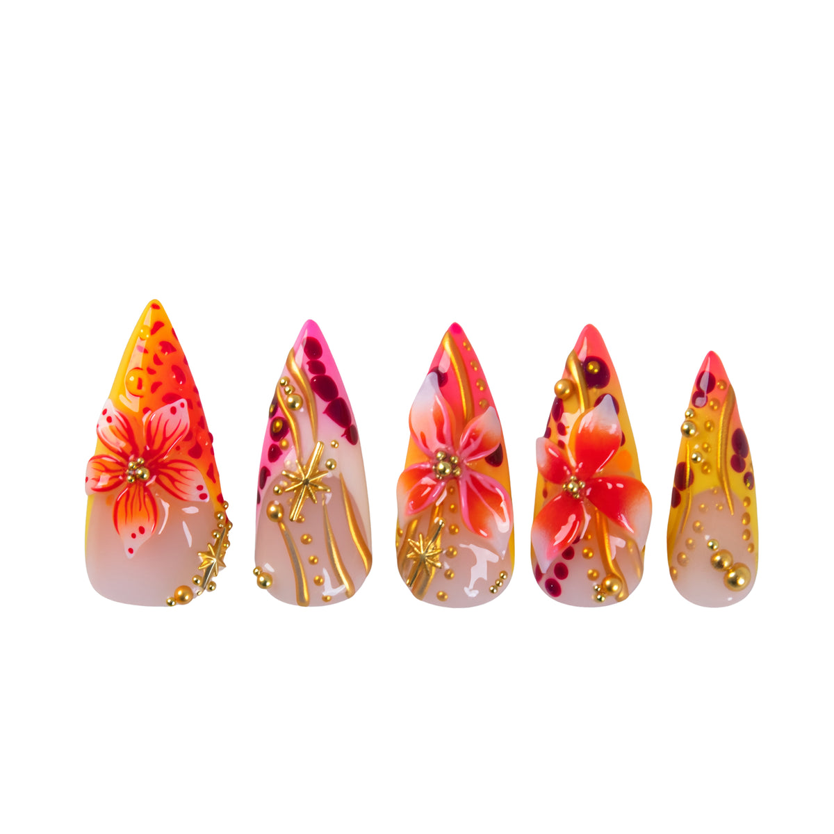 Sunlit Paradise Handmade Nails H988