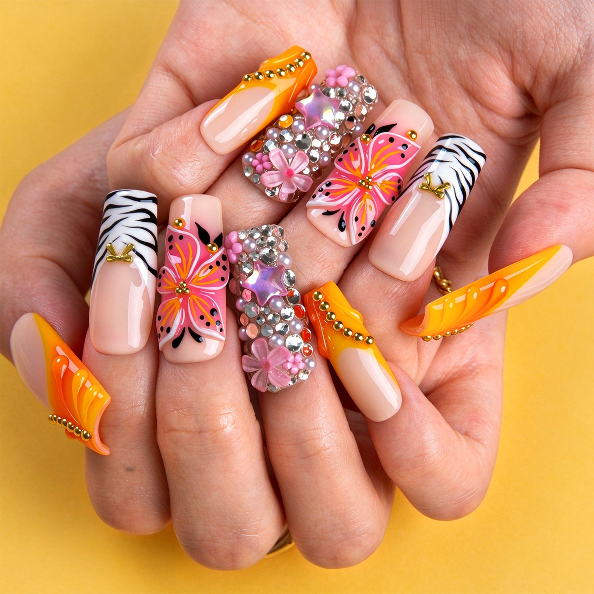 Tangerine Dream Handmade Nails H989