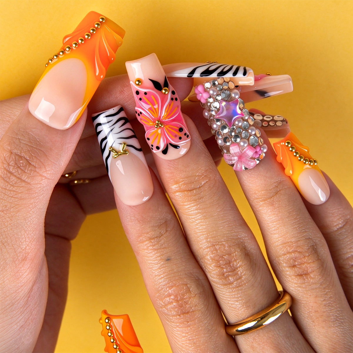 Tangerine Dream Handmade Nails H989