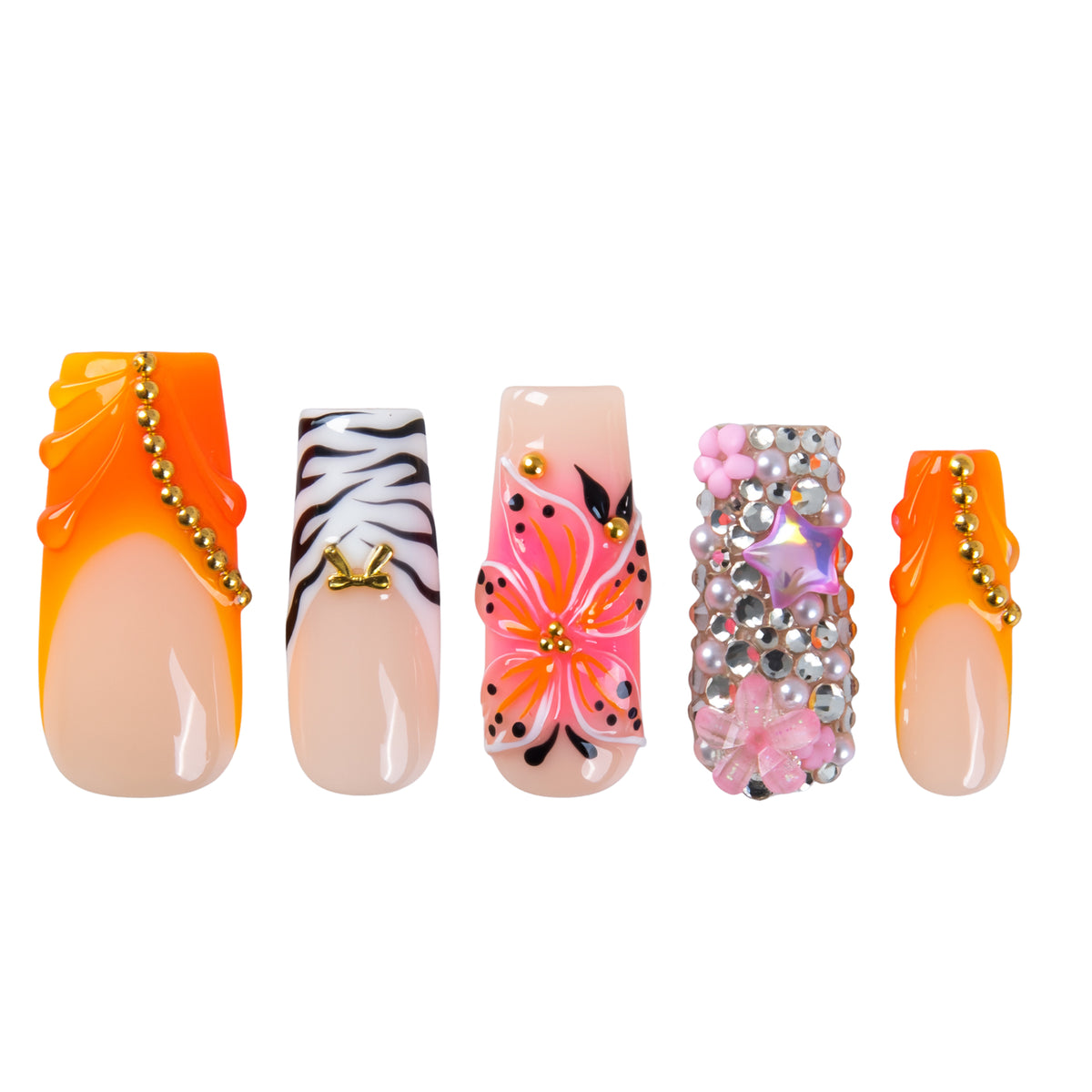 Tangerine Dream Handmade Nails H989