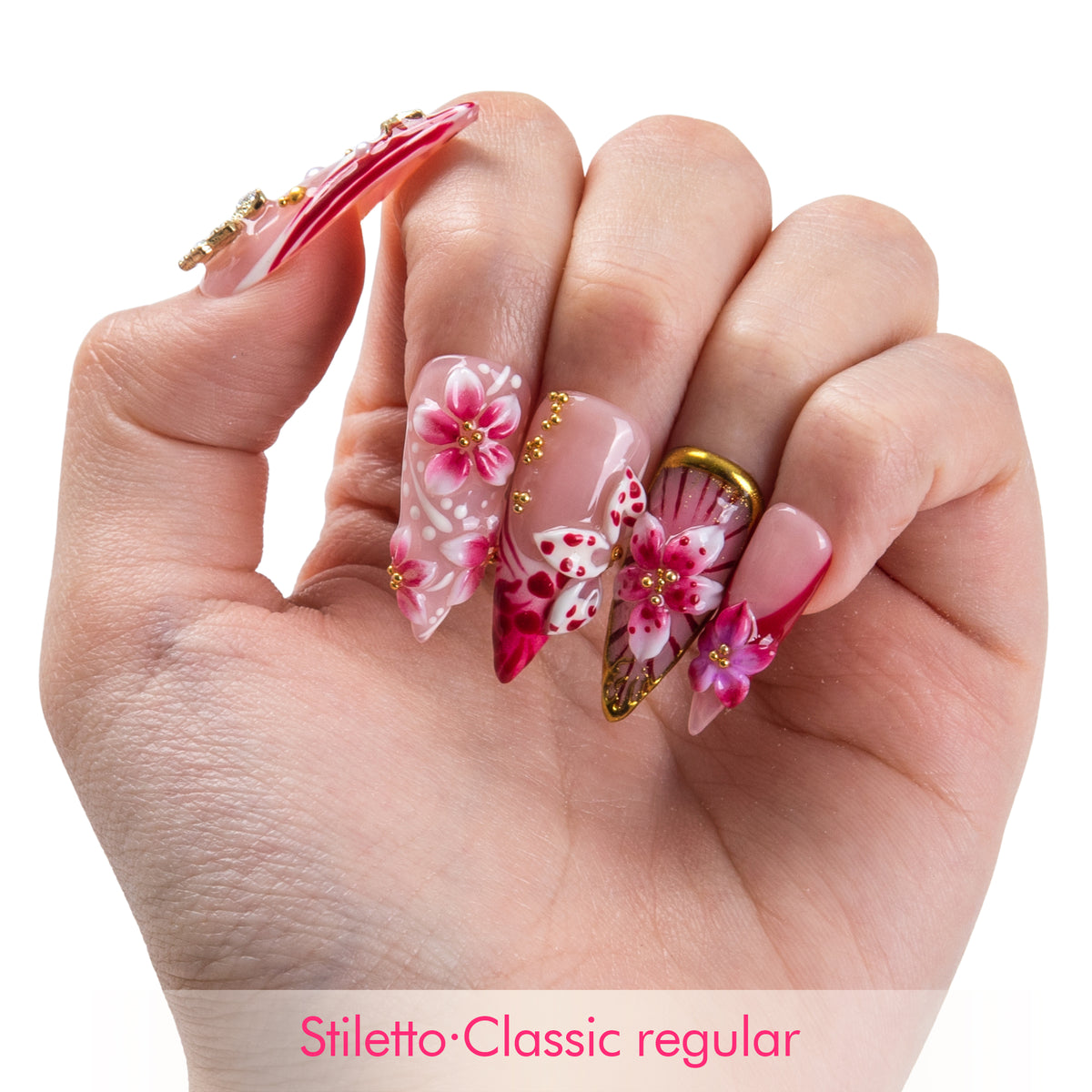 Crimson Garden Handmade Nails H992