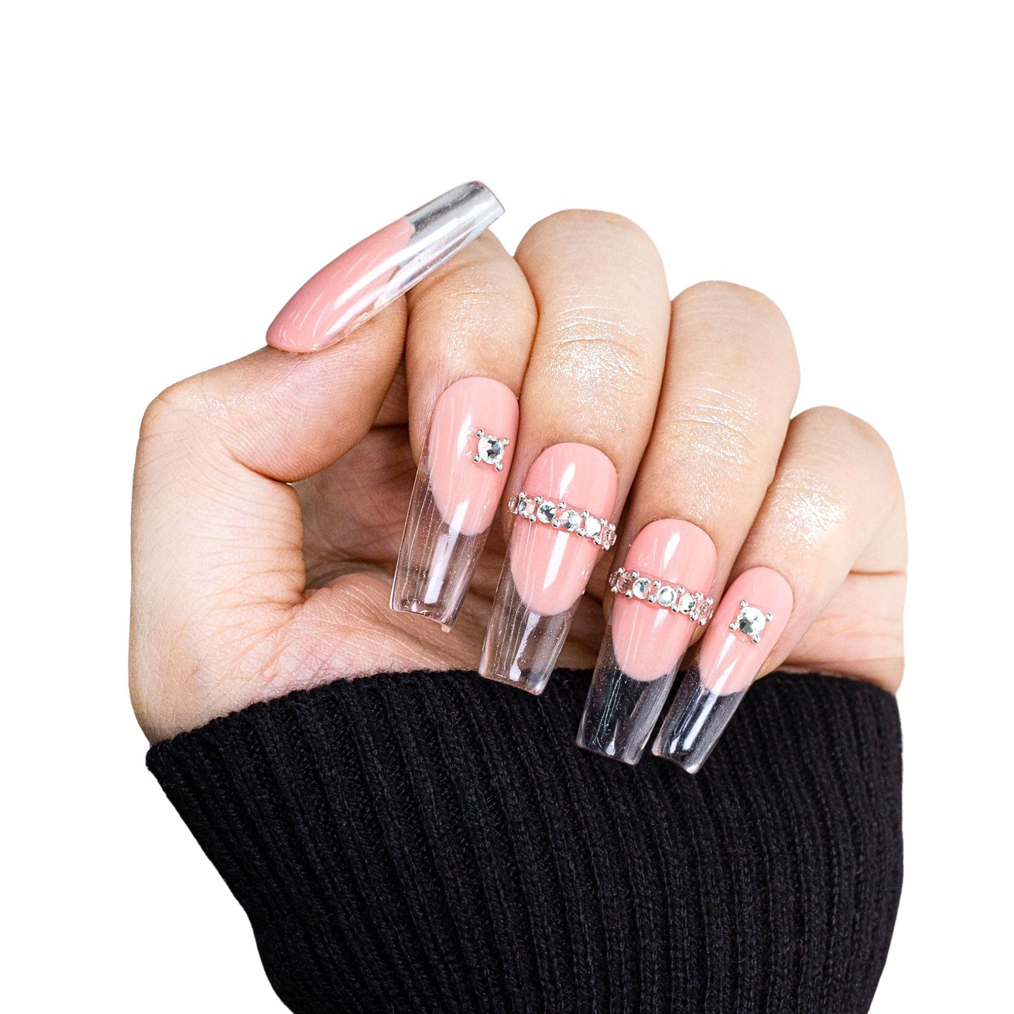 Transparent Soul Handmade Nails H396