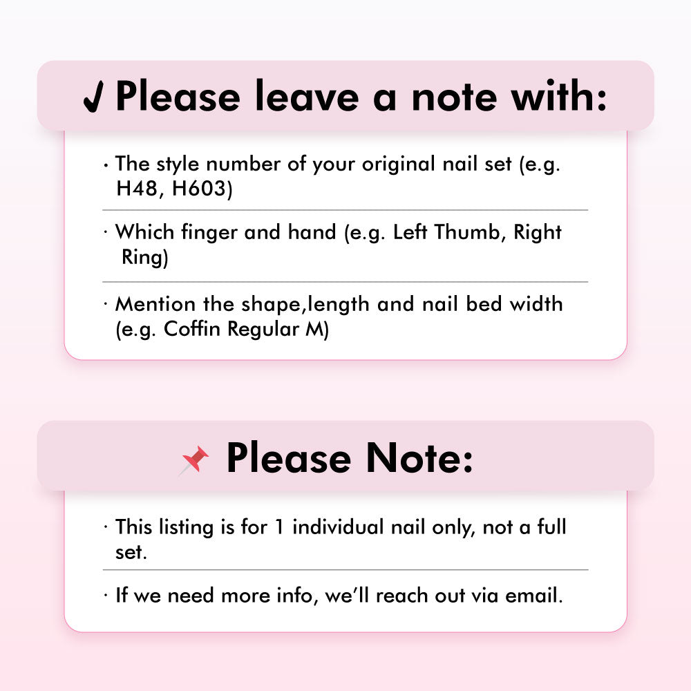 One Replacement Nail – Match Your Set