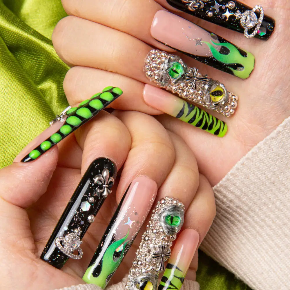 dare to roar press on nails