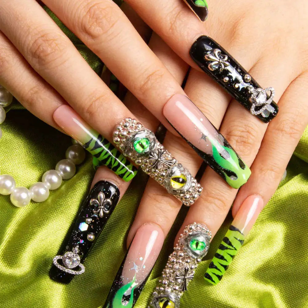 dare to roar press on nails