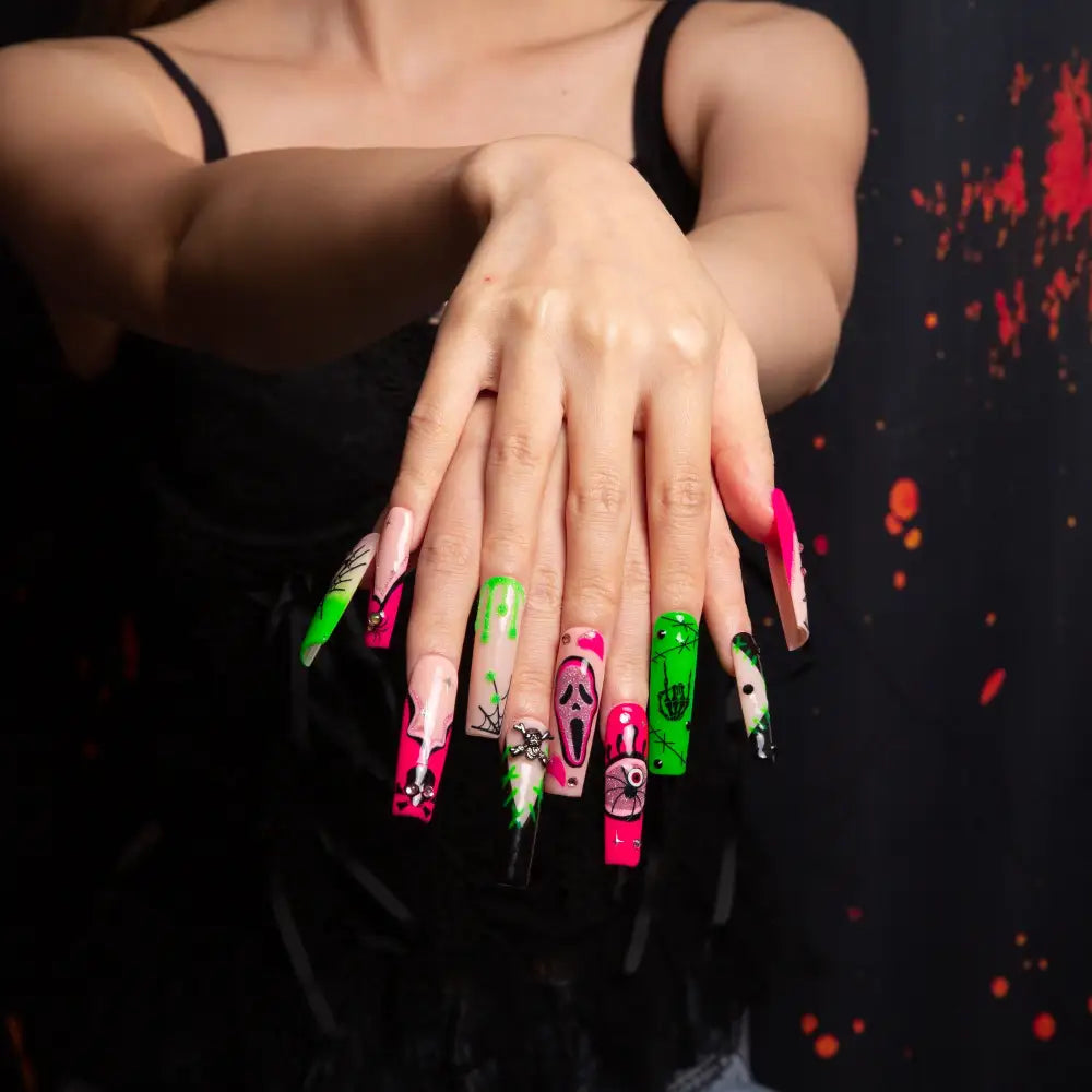 Halloween Nails Bundle Pink Scream & Luminous Lurker H338&H339 Rts