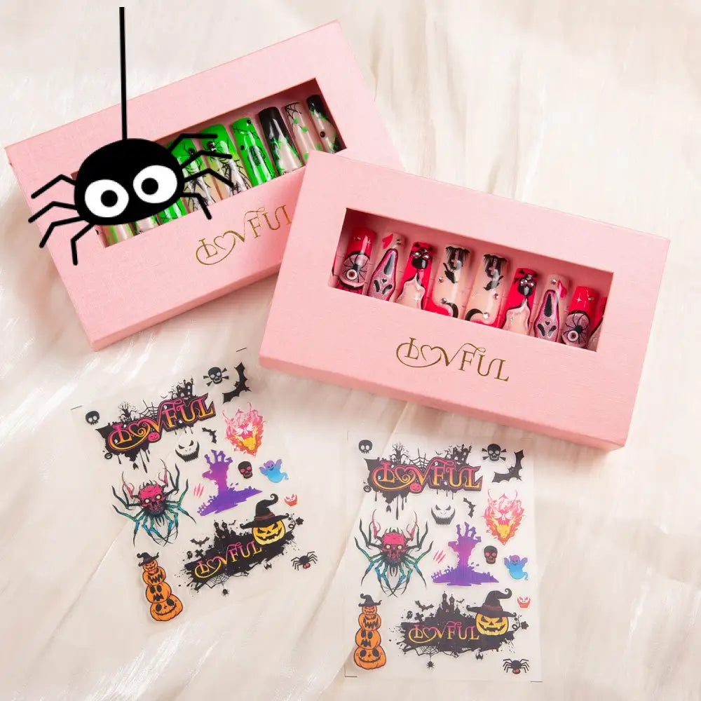 Halloween Nails Bundle Pink Scream & Luminous Lurker H338&H339 Rts