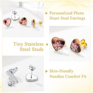 Customized Heart Earrings