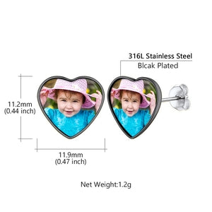 Customized Heart Earrings